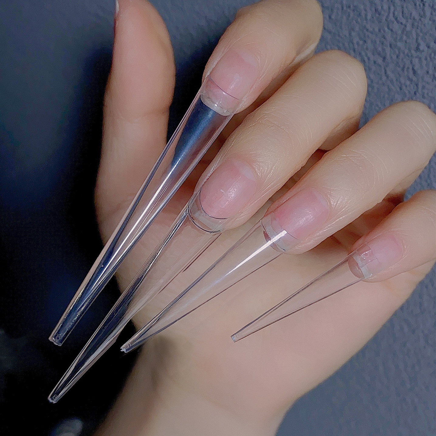 Nail Art Xxl - XXL Stiletto False Nails -Half Cover