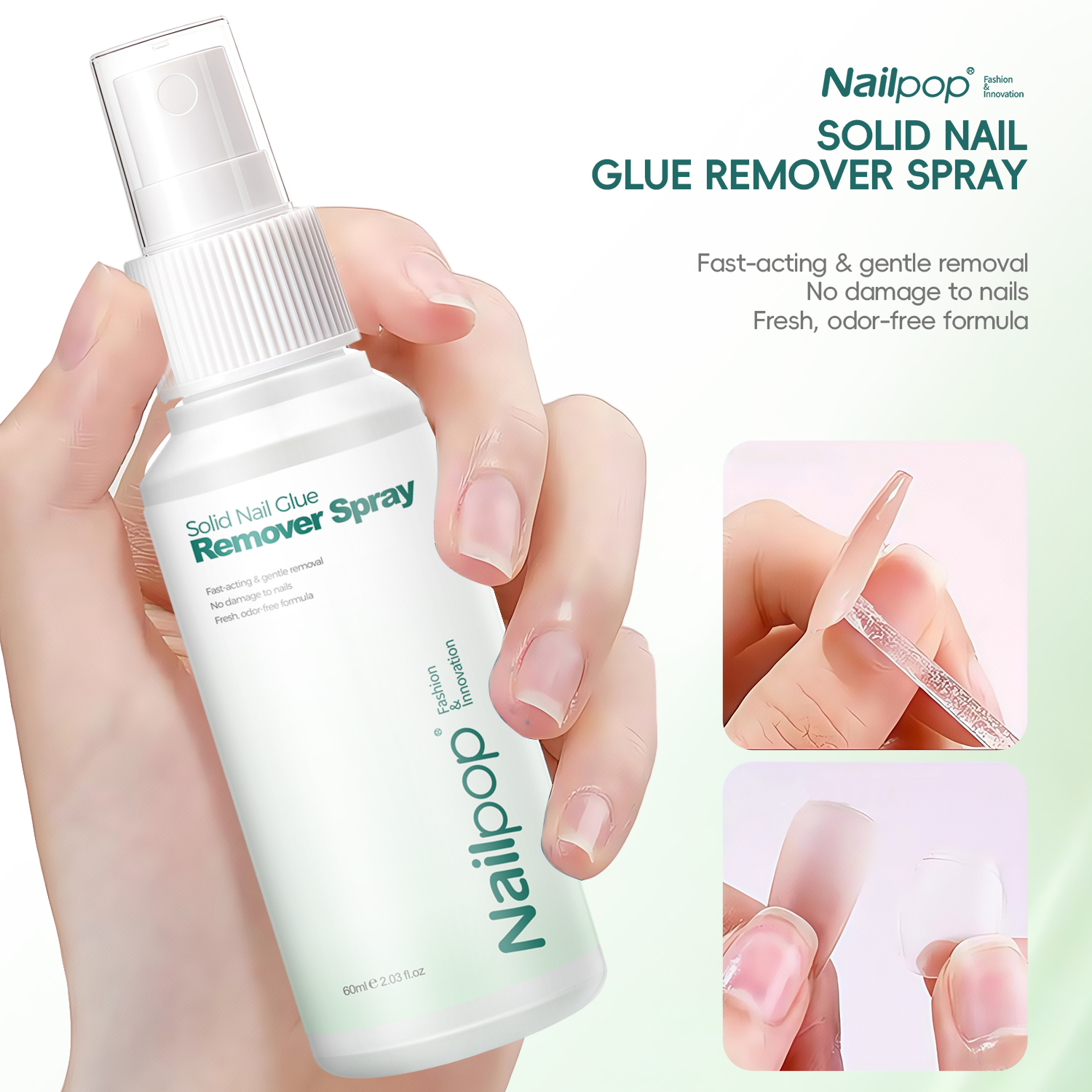 Nail Art Press On - Nailpop 60ml Nail Remover Spray For