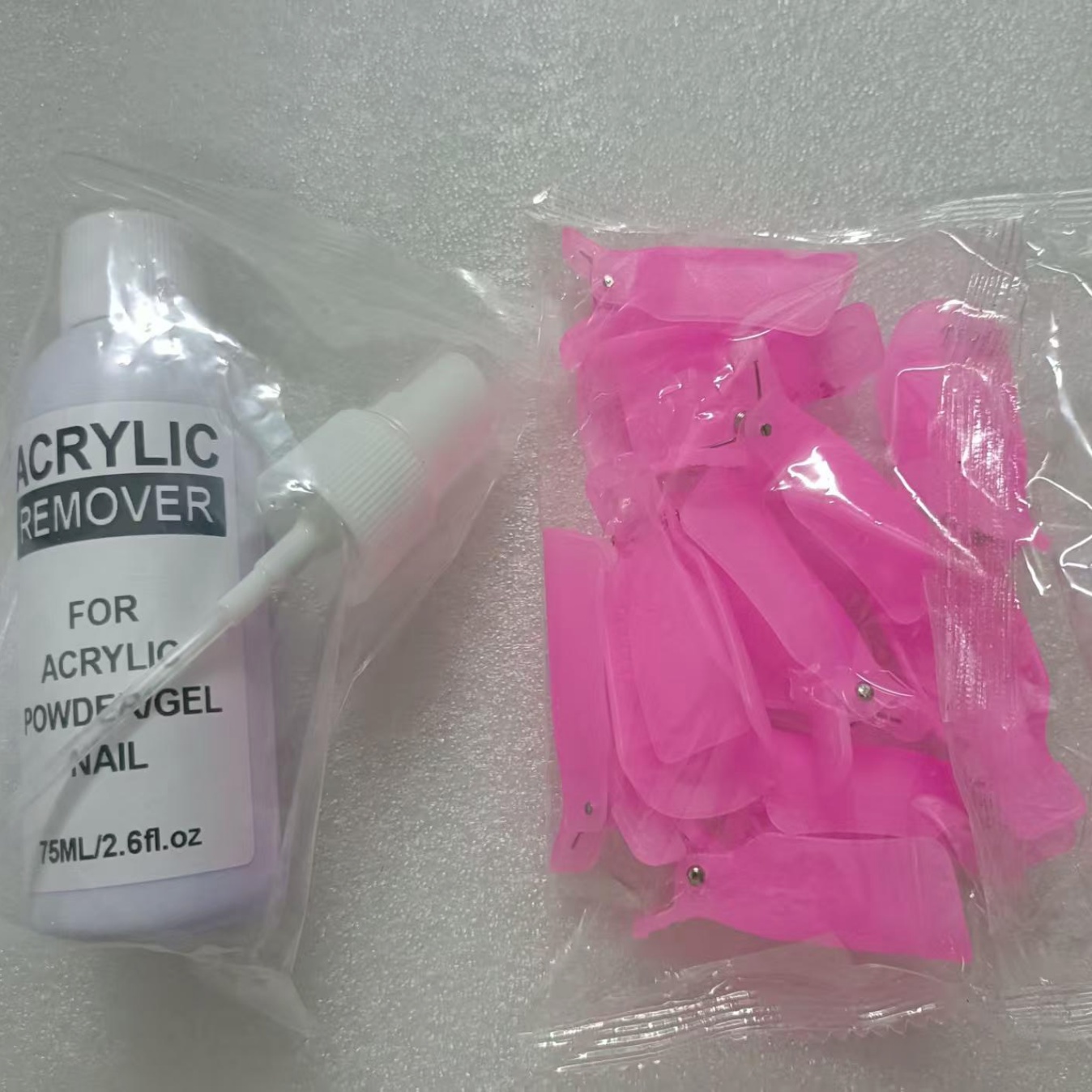 Nail Art Remover - 2.6oz Acrylic Remover 10 pieces Nail