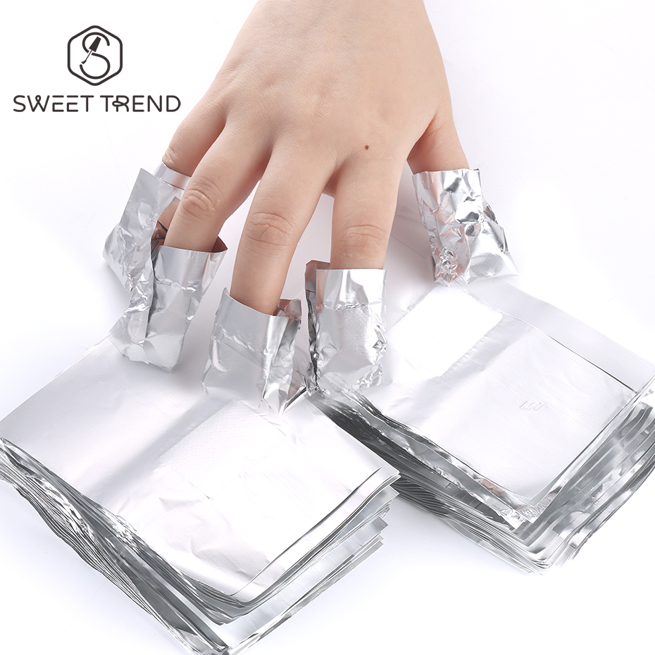 Nail Art Remover - 50/100pcs Immersion Remover Aluminum Foils For