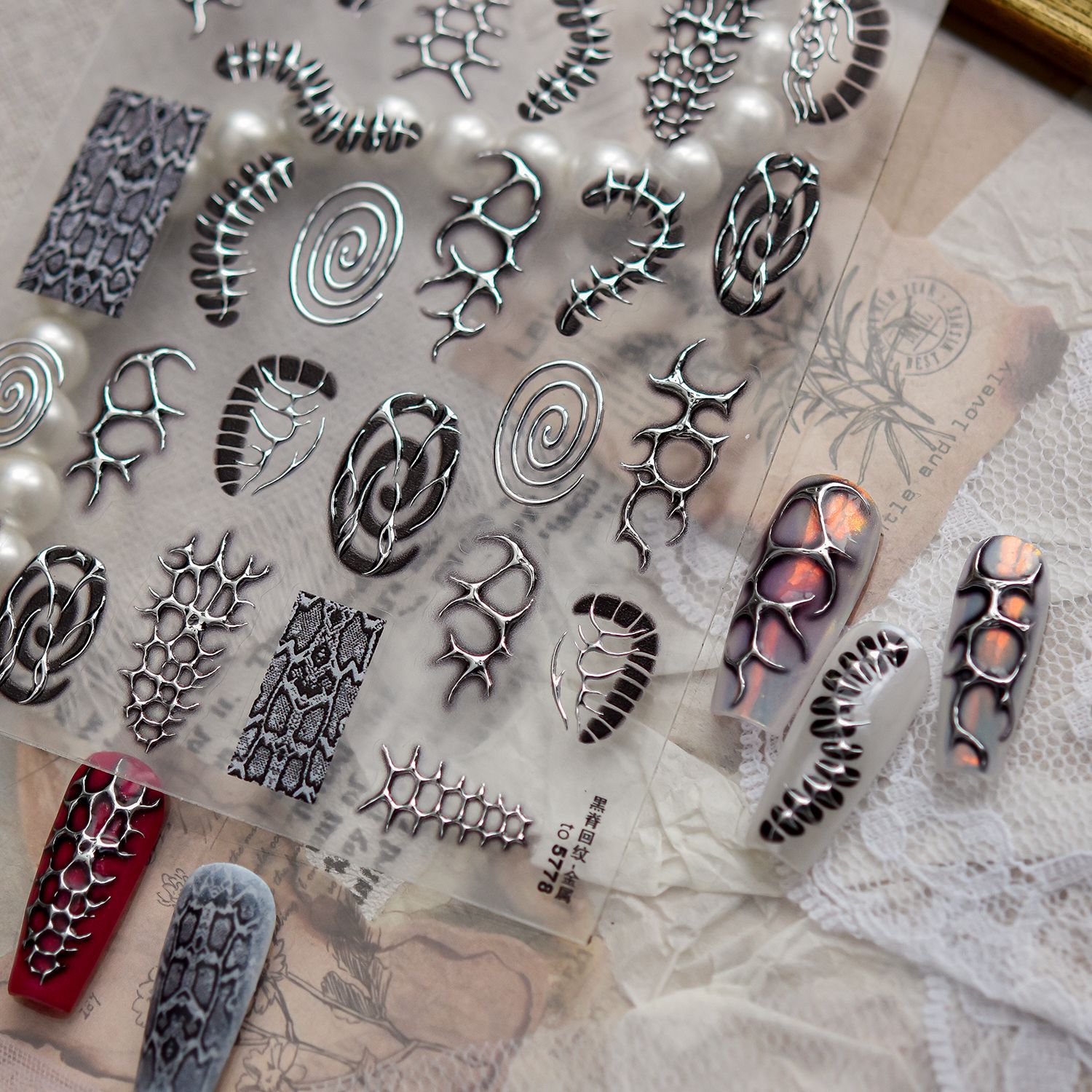 Nail Art Zelda - Metal Punk Cool Nails Art Sticker