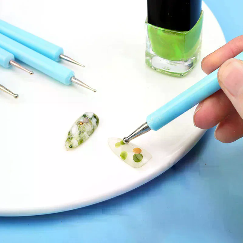 Nail Art Rame - 5Pcs/set Silicone Clay Sculpting Tools For