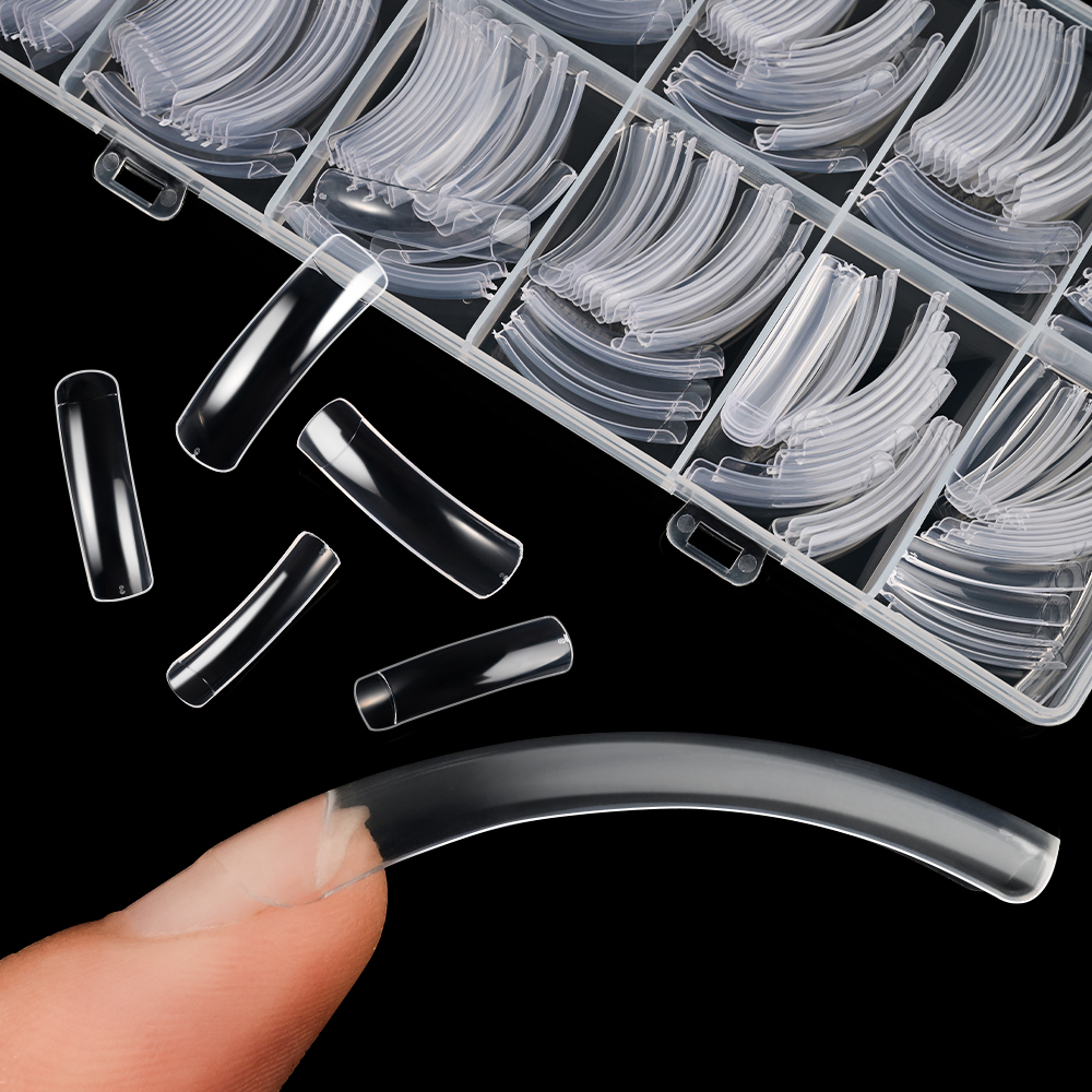 240pcs Clear Extra Deep Curve  - огляд і ціна Nail Art Xxl