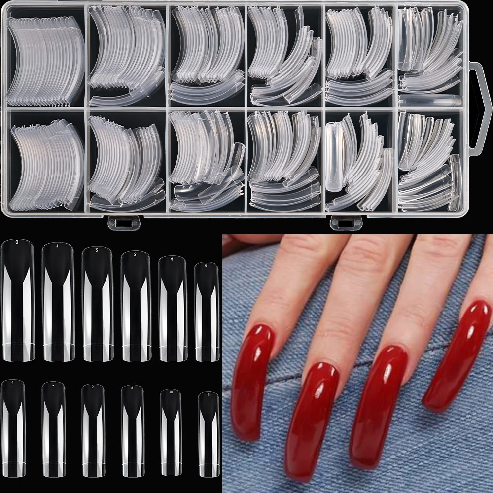 240pcs Clear Extra Deep Curve  - огляд і ціна Nail Art Xxl