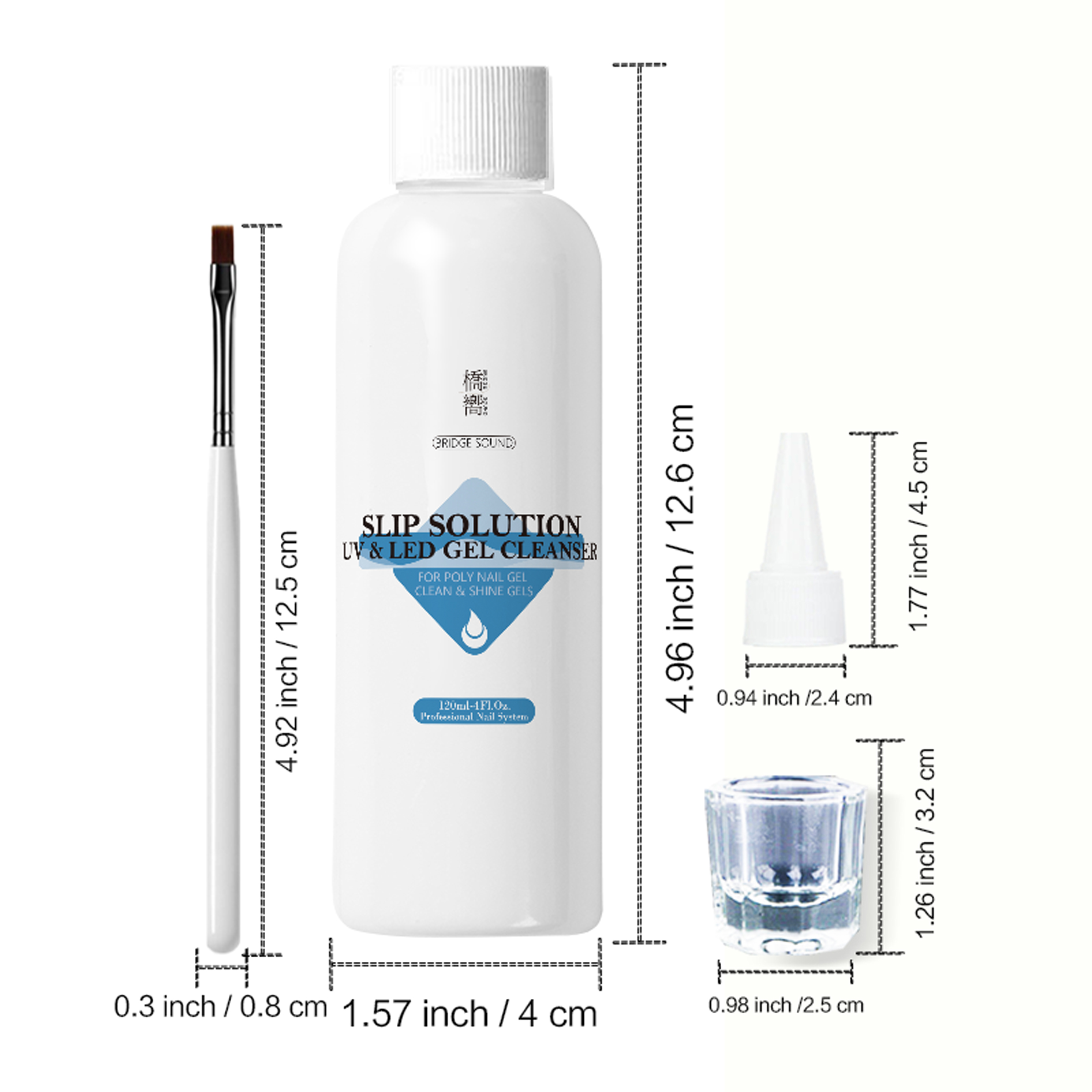 120ml Poly Nail Gel Slip Solut - огляд і ціна Polygel Nail Kit