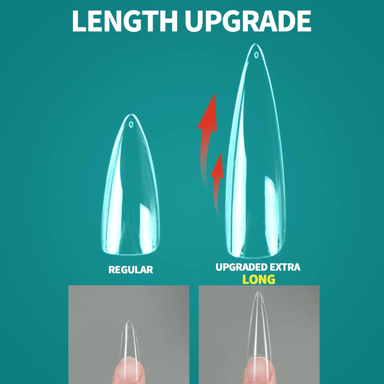 Nailpop XXL Coffin Nail Tips F - огляд і ціна Nail Art Xxl