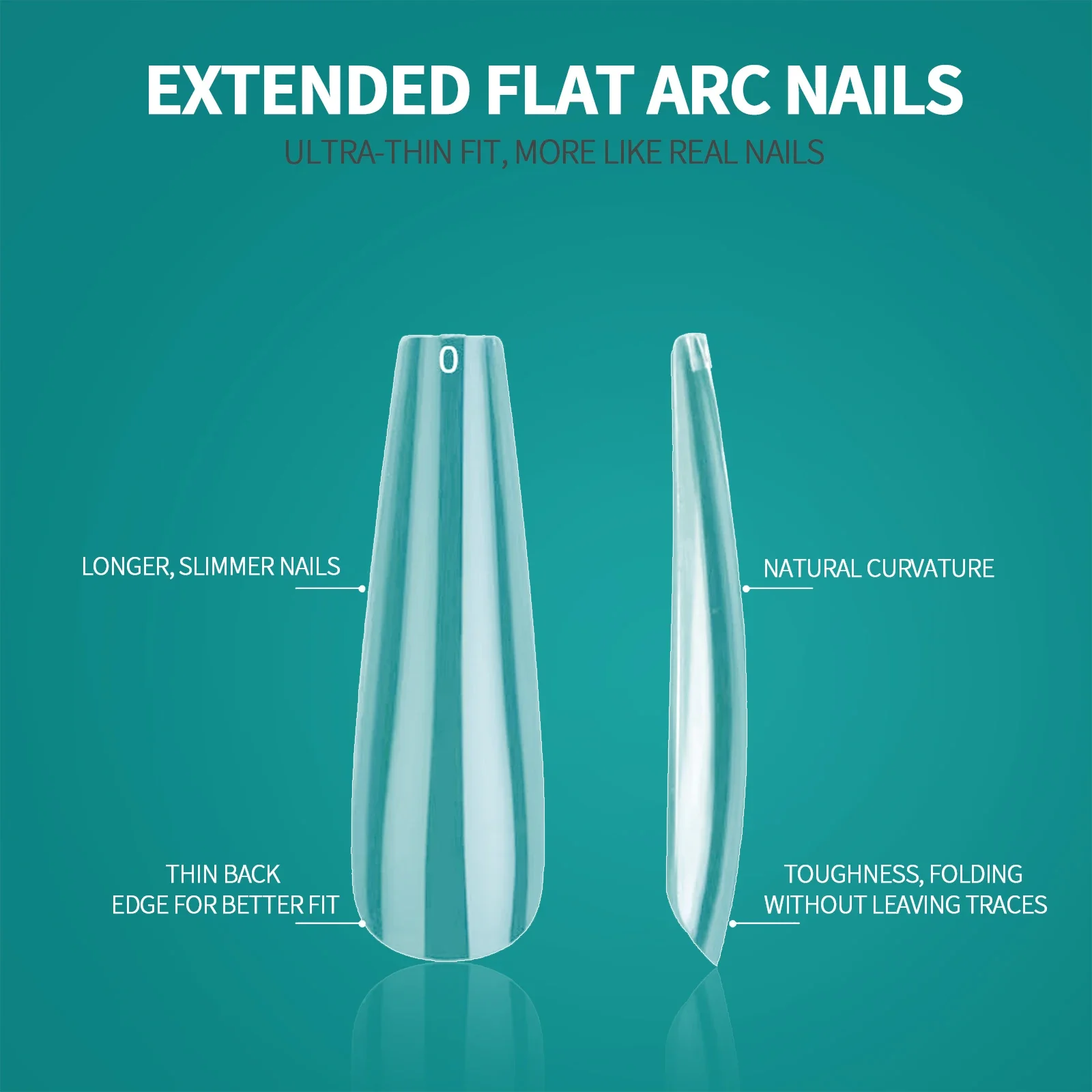 Nailpop XXL Coffin Nail Tips F - огляд і ціна Nail Art Xxl