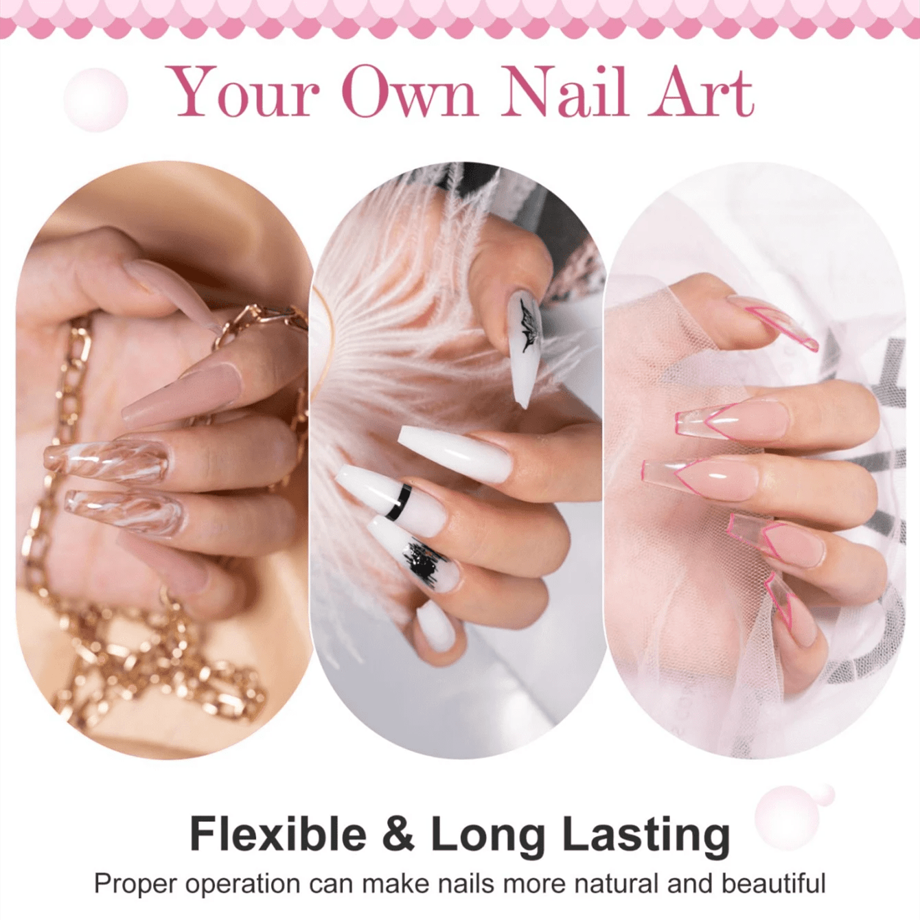 6 Colors Poly Extension Gel Na - огляд і ціна Polygel Nail Kit