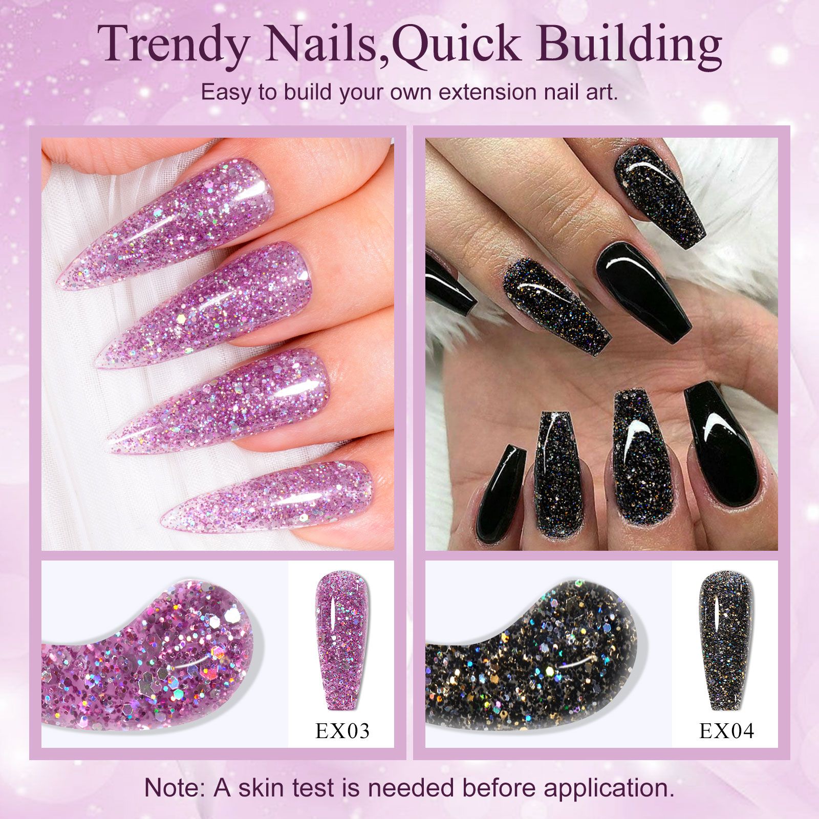 10PCS/SET Extension Nail Gel P - огляд і ціна Polygel Nail Kit
