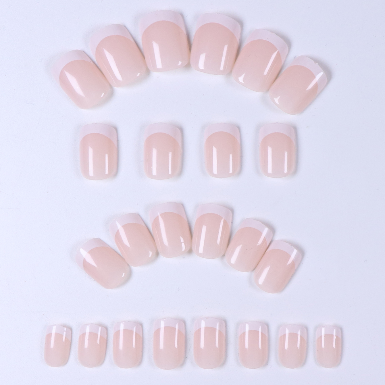 24PCS French white border shor - огляд і ціна Nail Art French Nails
