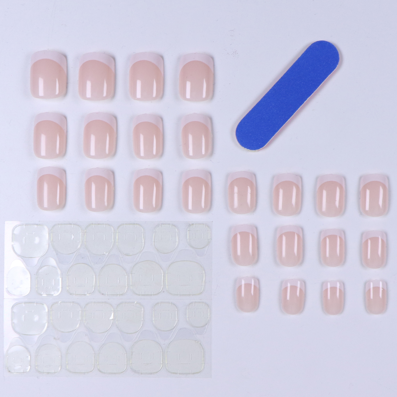 24PCS French white border shor - огляд і ціна Nail Art French Nails