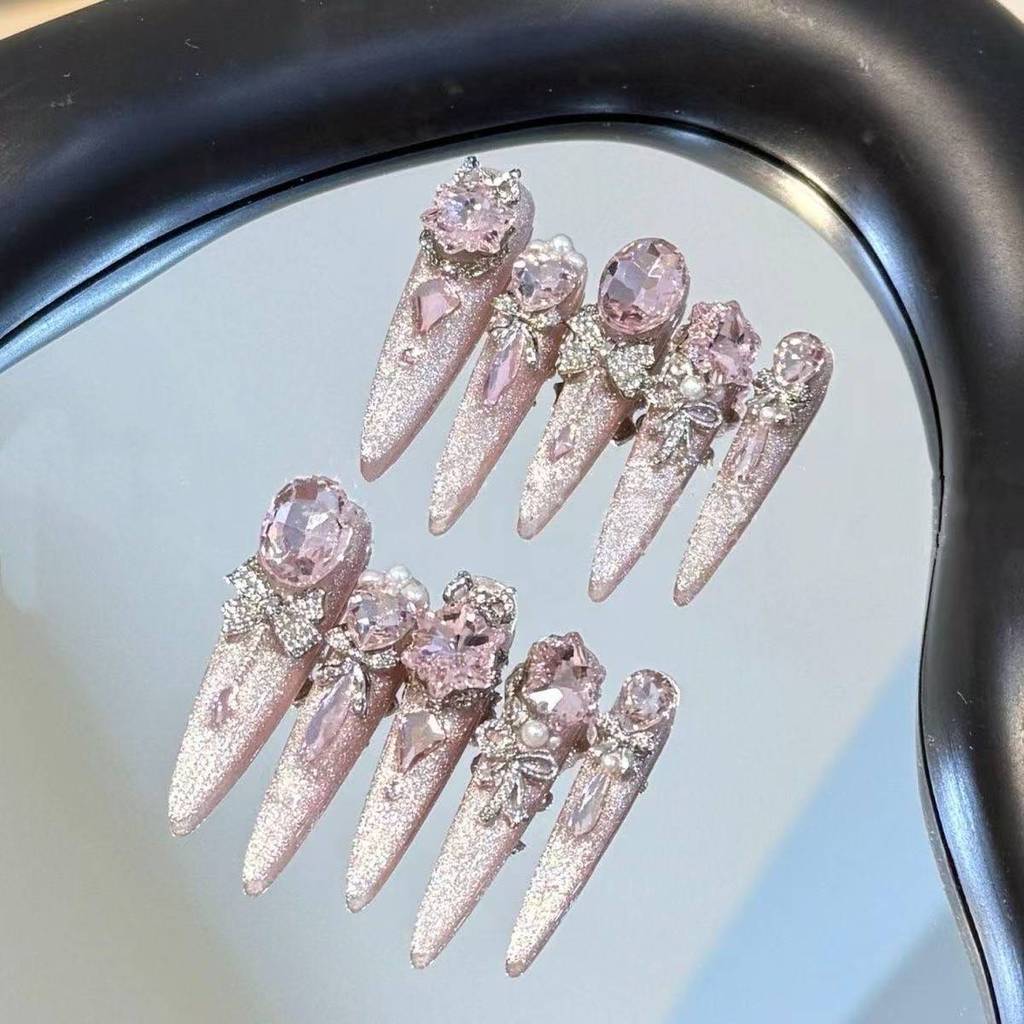 Luxury Cat Eye Handmade Press  - огляд і ціна Nail Art Cat Eye Pink
