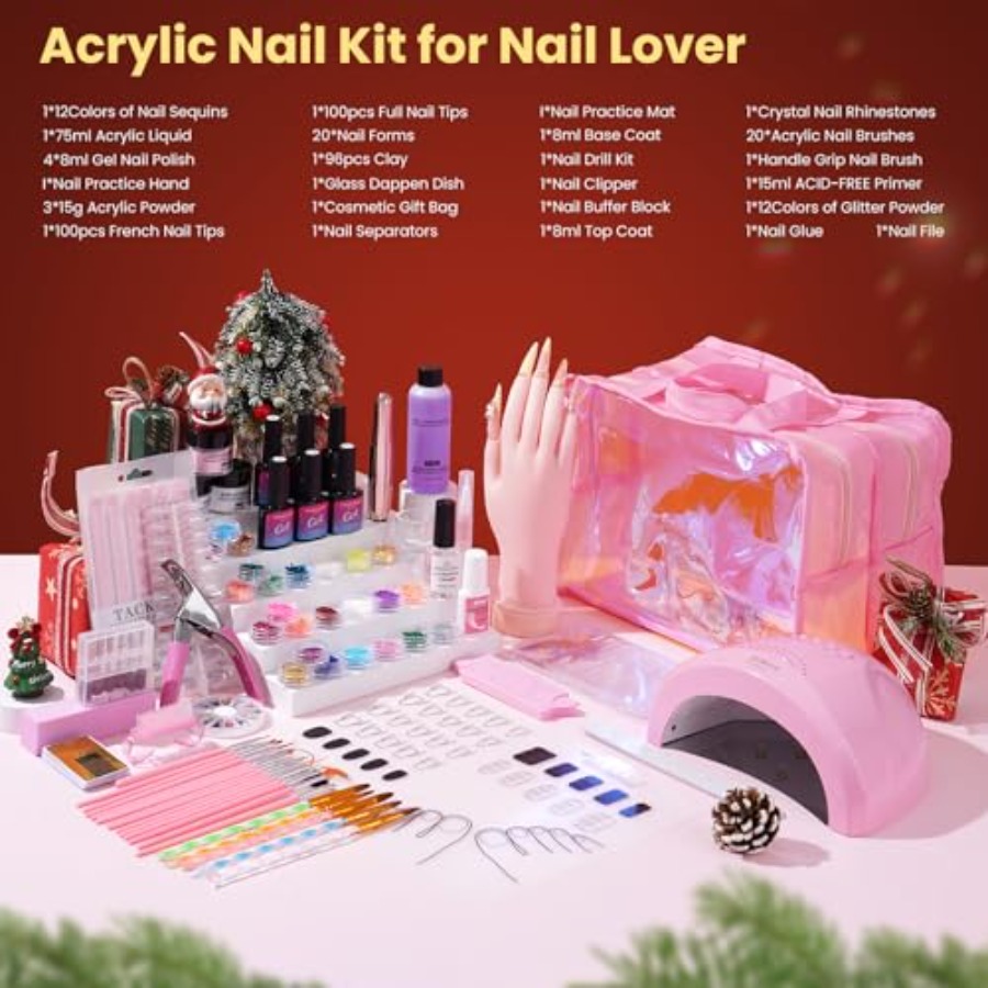 Beginner Nail Kit with Acrylic - огляд і ціна Polygel Nail Kit