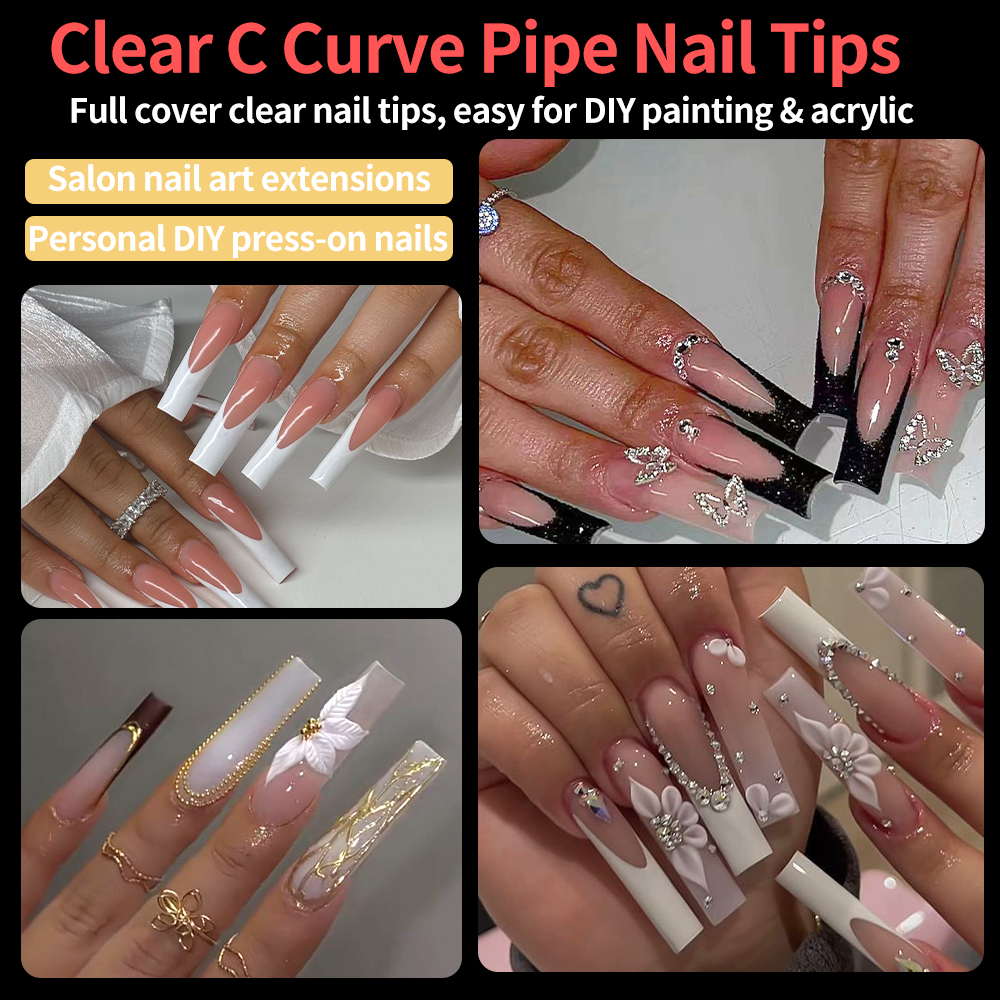 240pcs/Box XXL C Curve Straigh - огляд і ціна Nail Art Xxl