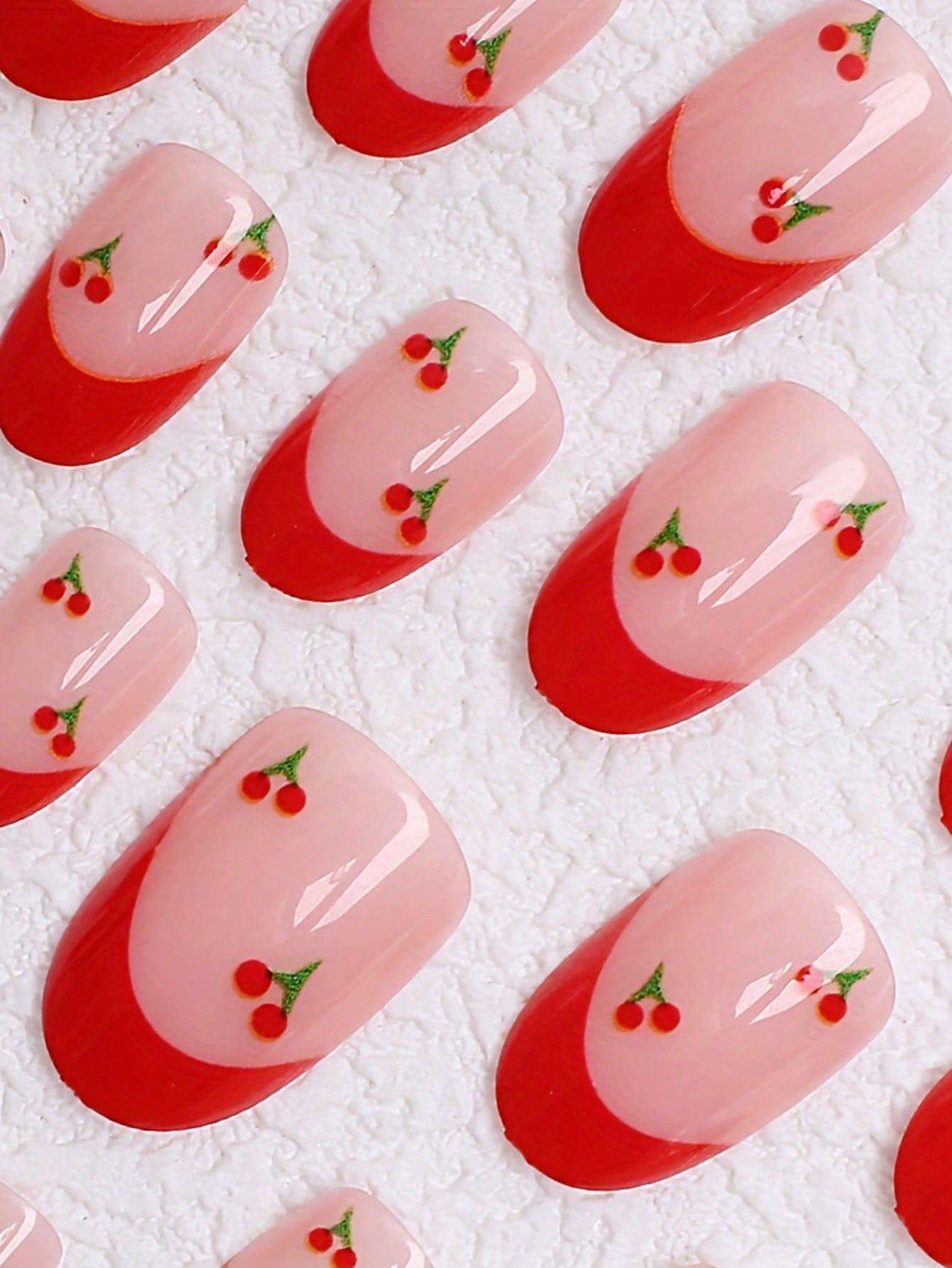 French Sakura Press On Nails 2 - огляд і ціна Nail Art French Nails