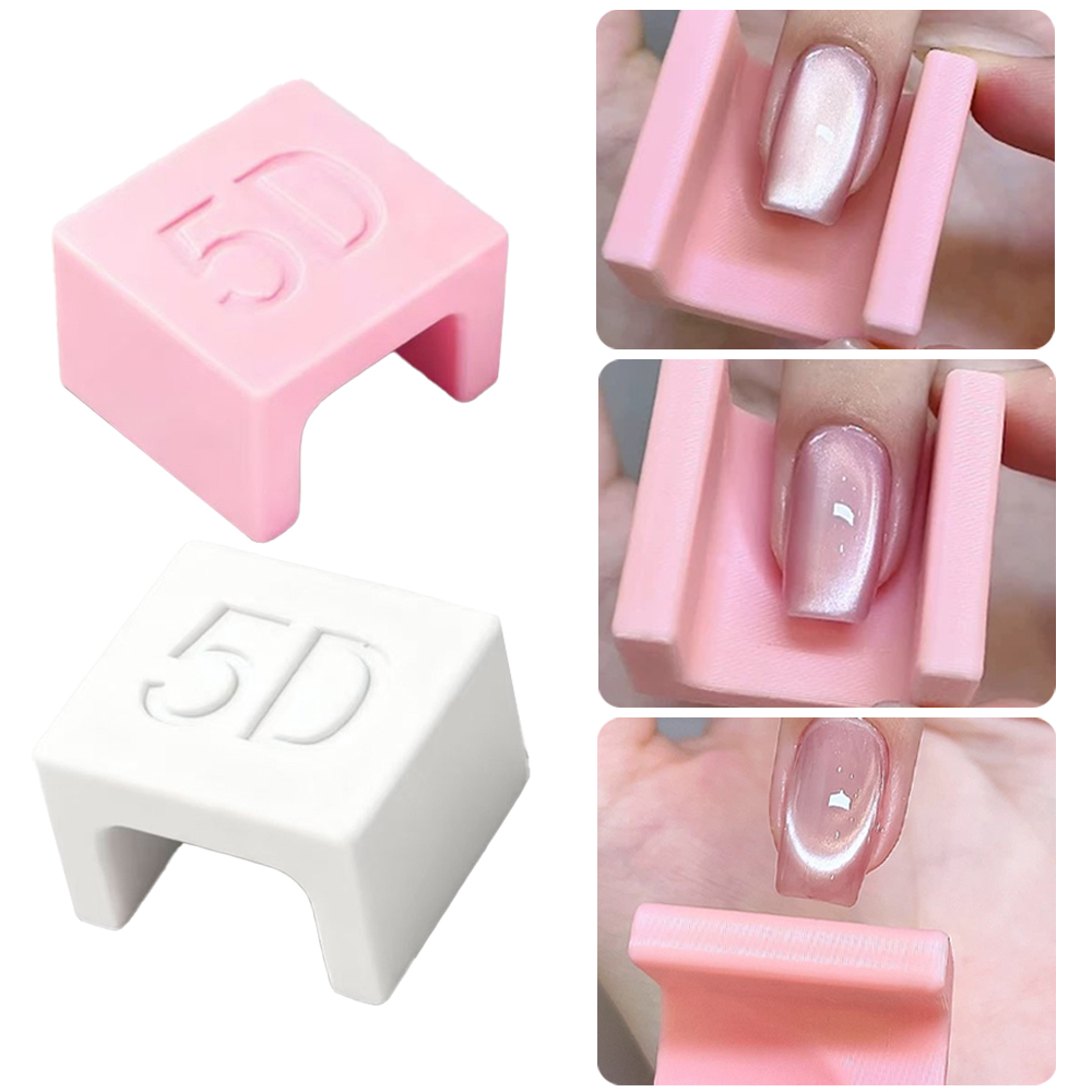 5D U-shaped French Cat Eye Nai - огляд і ціна Nail Art Cat Eye Pink