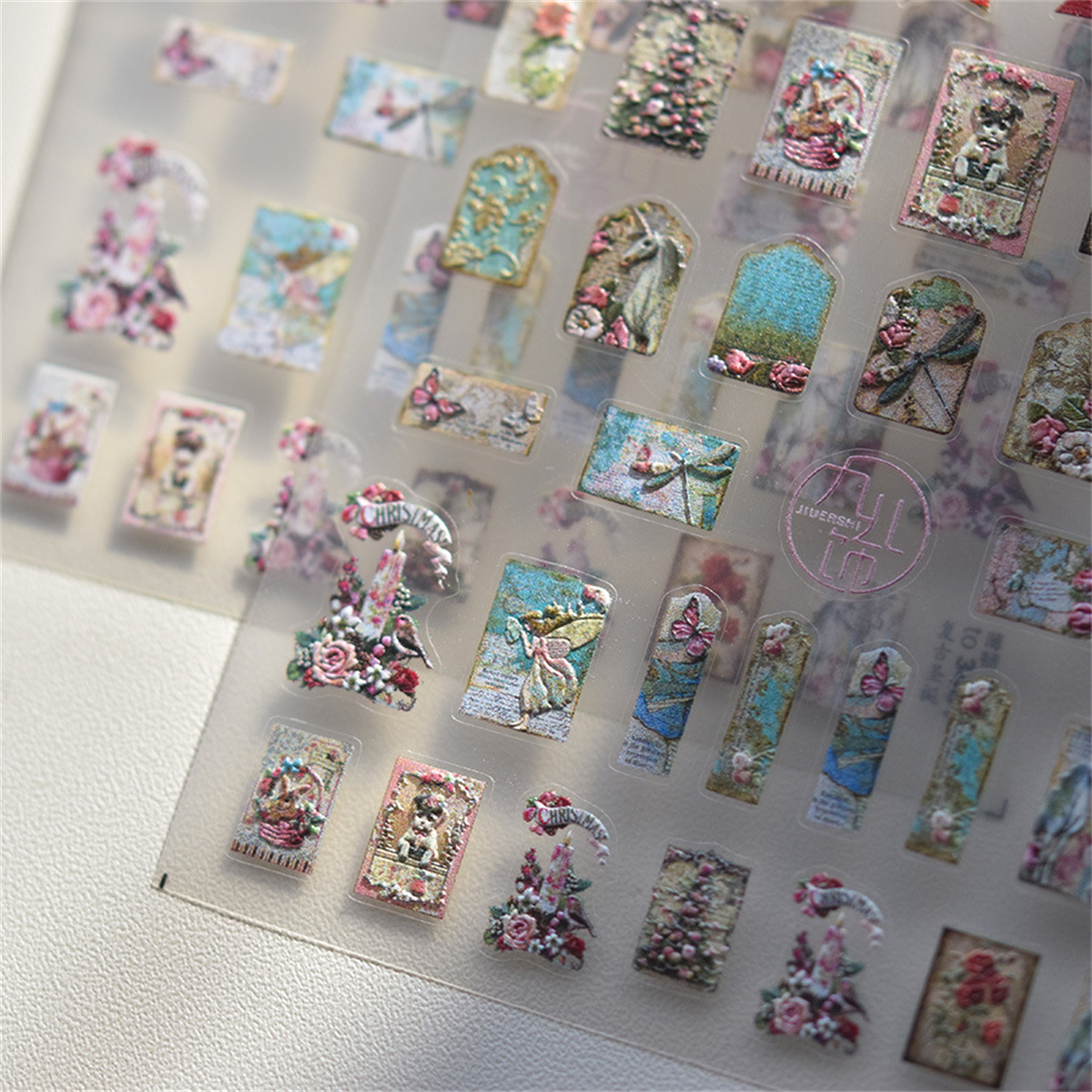 1pcs 5D 2024New English Retro  - огляд і ціна Nail Art Zelda