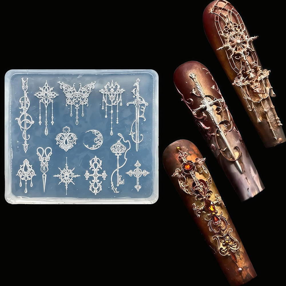 Arrow Silicone Mold Moon Resin - огляд і ціна Nail Art Maroon