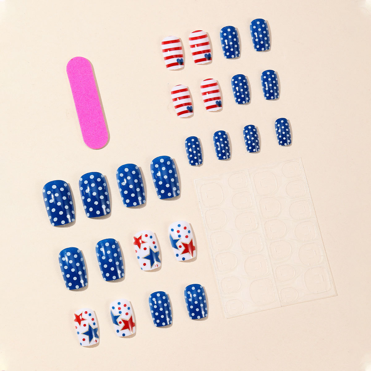 Wear square nail plates on Ind - огляд і ціна Nail Art Red