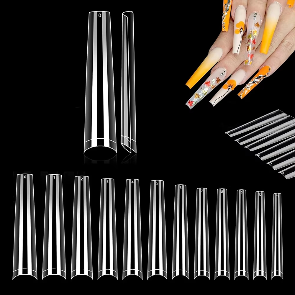 120pcs/bag Nail Tips XXL Coffi - огляд і ціна Nail Art Xxl