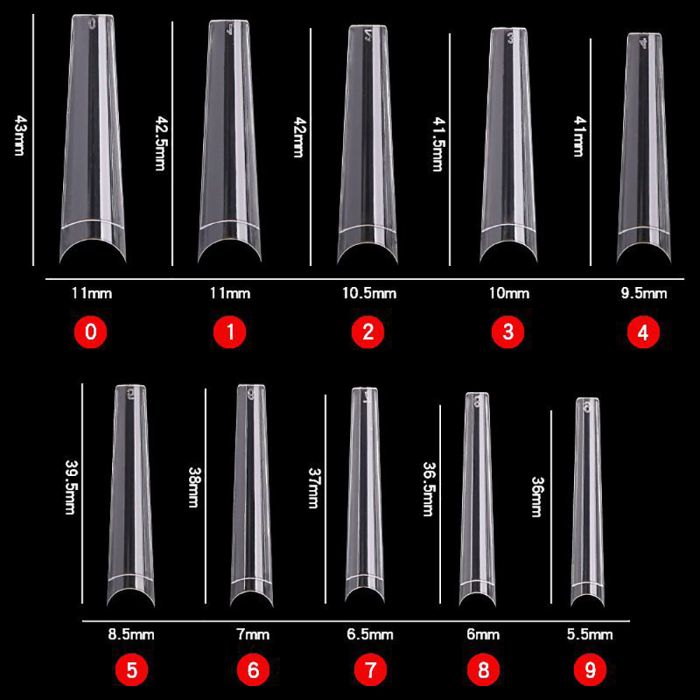 120pcs/bag Nail Tips XXL Coffi - огляд і ціна Nail Art Xxl