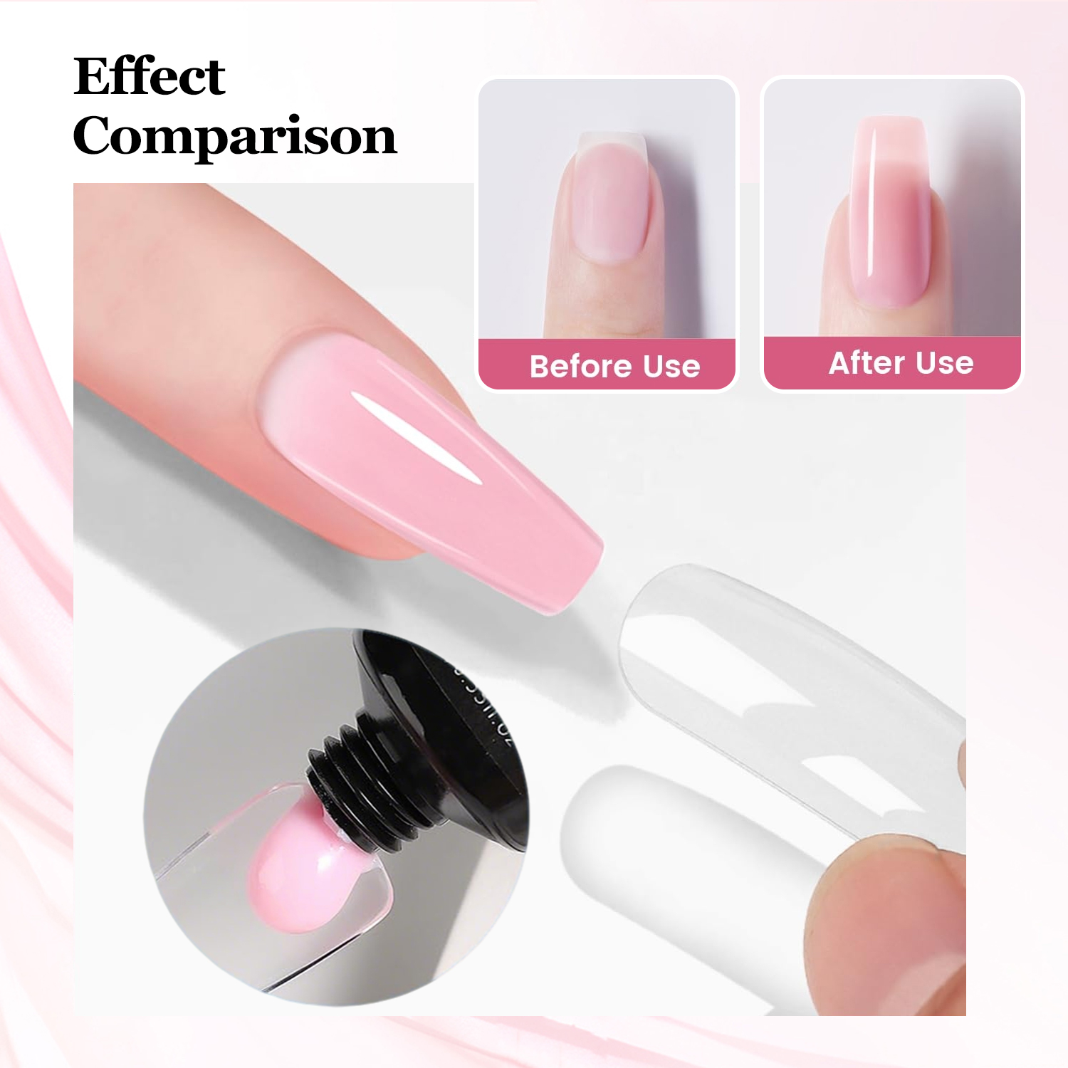 duolingdai 4 color poly Nail E - огляд і ціна Polygel Nail Kit