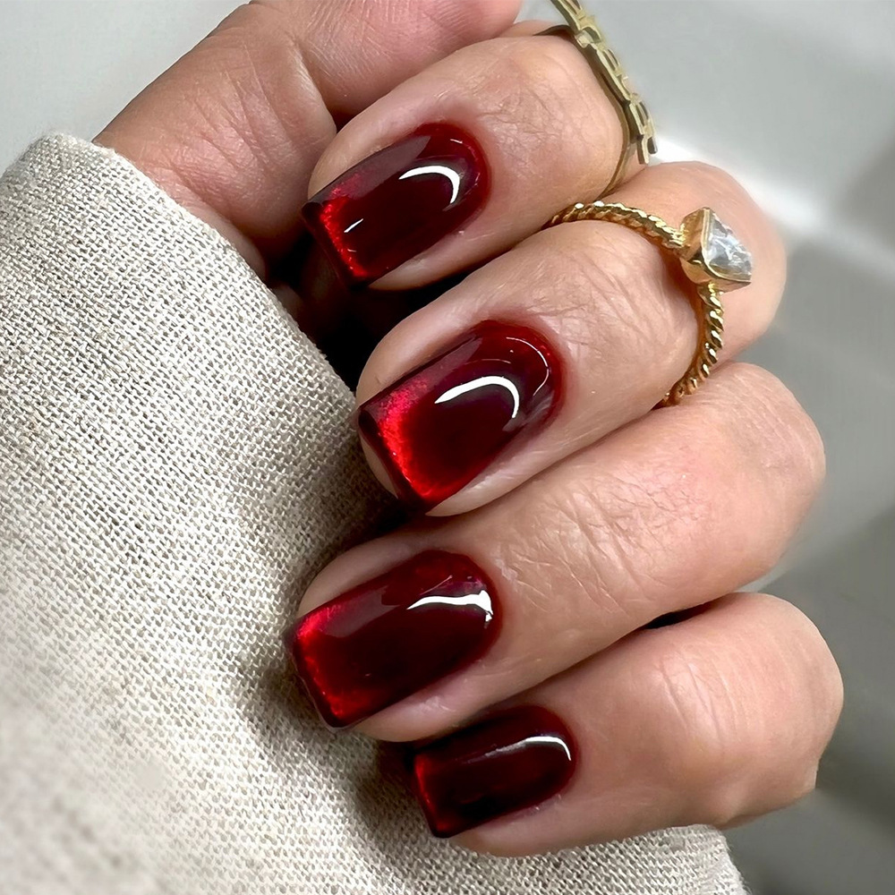 24pcs Wine Red Full Cover Nail - огляд і ціна Nail Art Red