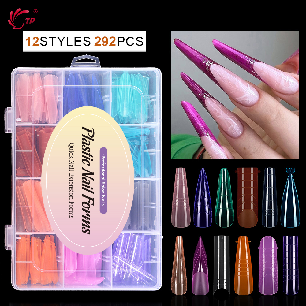TP 292pcs/box Nail Dual Form S - огляд і ціна Polygel Nail Kit