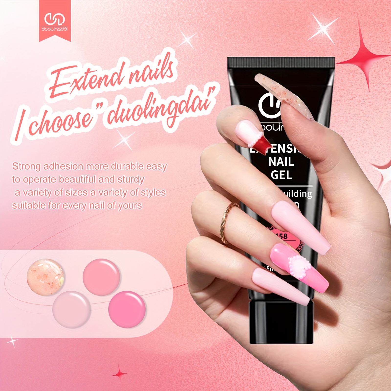 Poly Gel Nail Kit Starter with - огляд і ціна Polygel Nail Kit