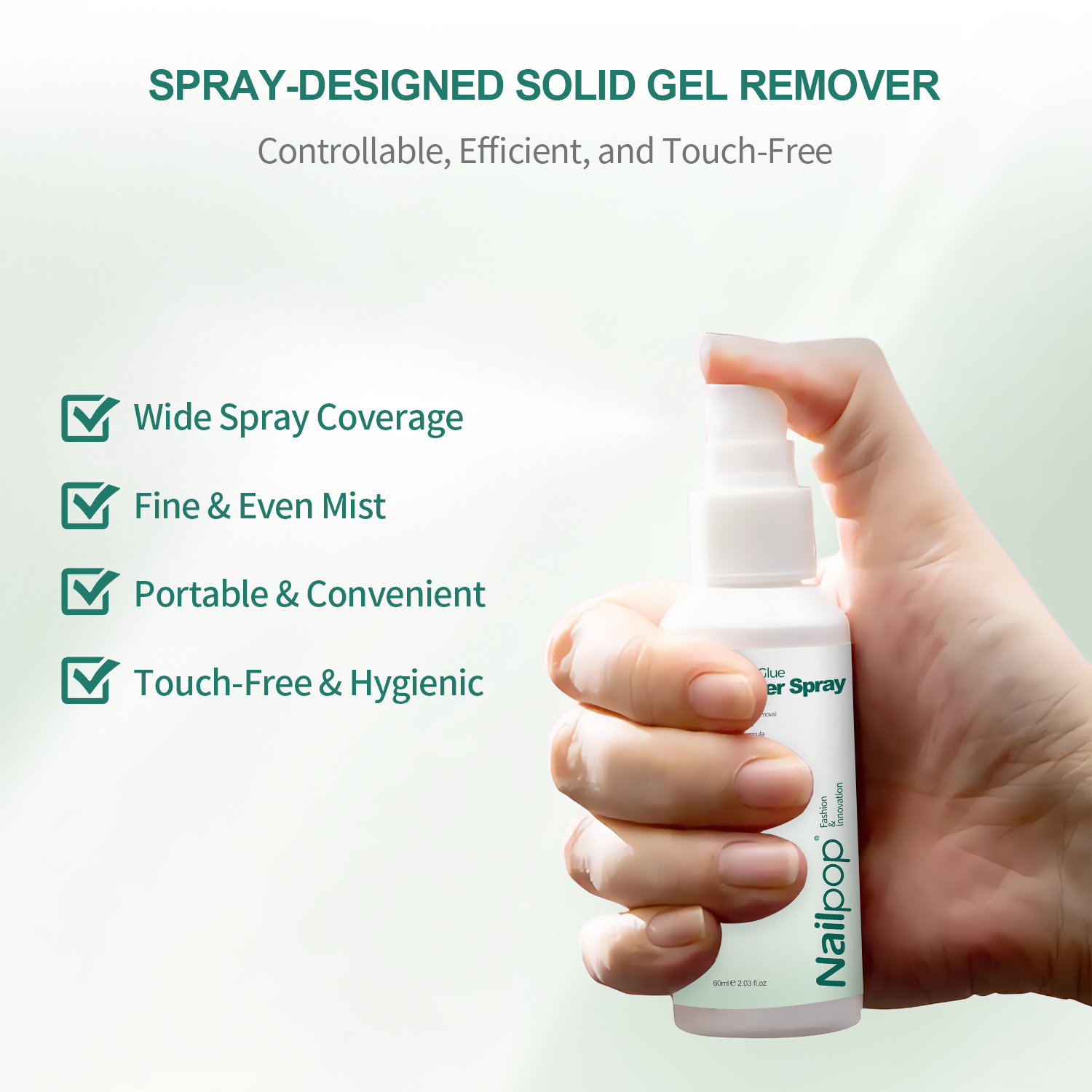 Nailpop 60ml Nail Remover Spra - огляд і ціна Nail Art Press On