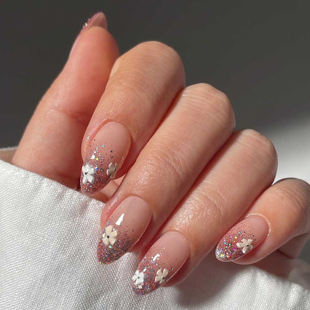 24pcs Fashion Rhinestone Press - огляд і ціна Nail Art French Nails
