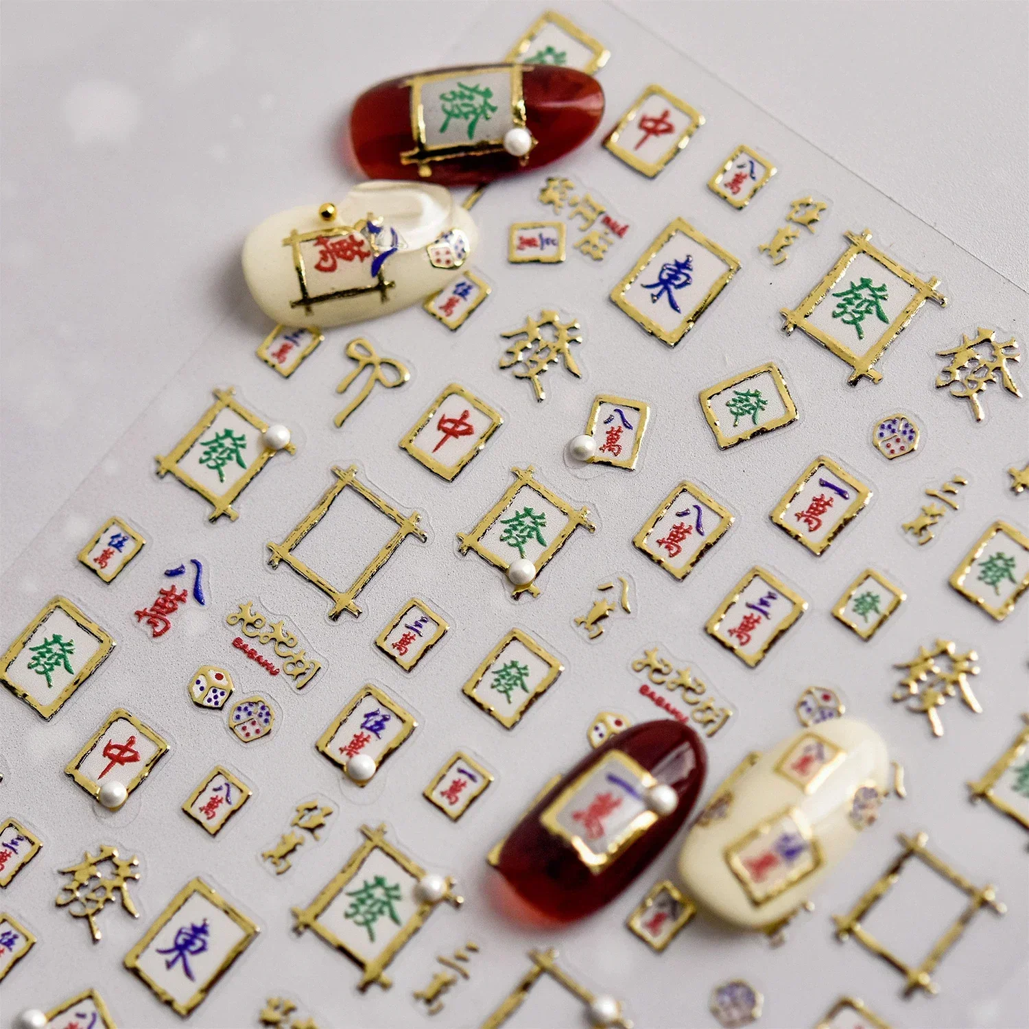Mahjong Nail Art Stickers Hot  - огляд і ціна Nail Art Zelda