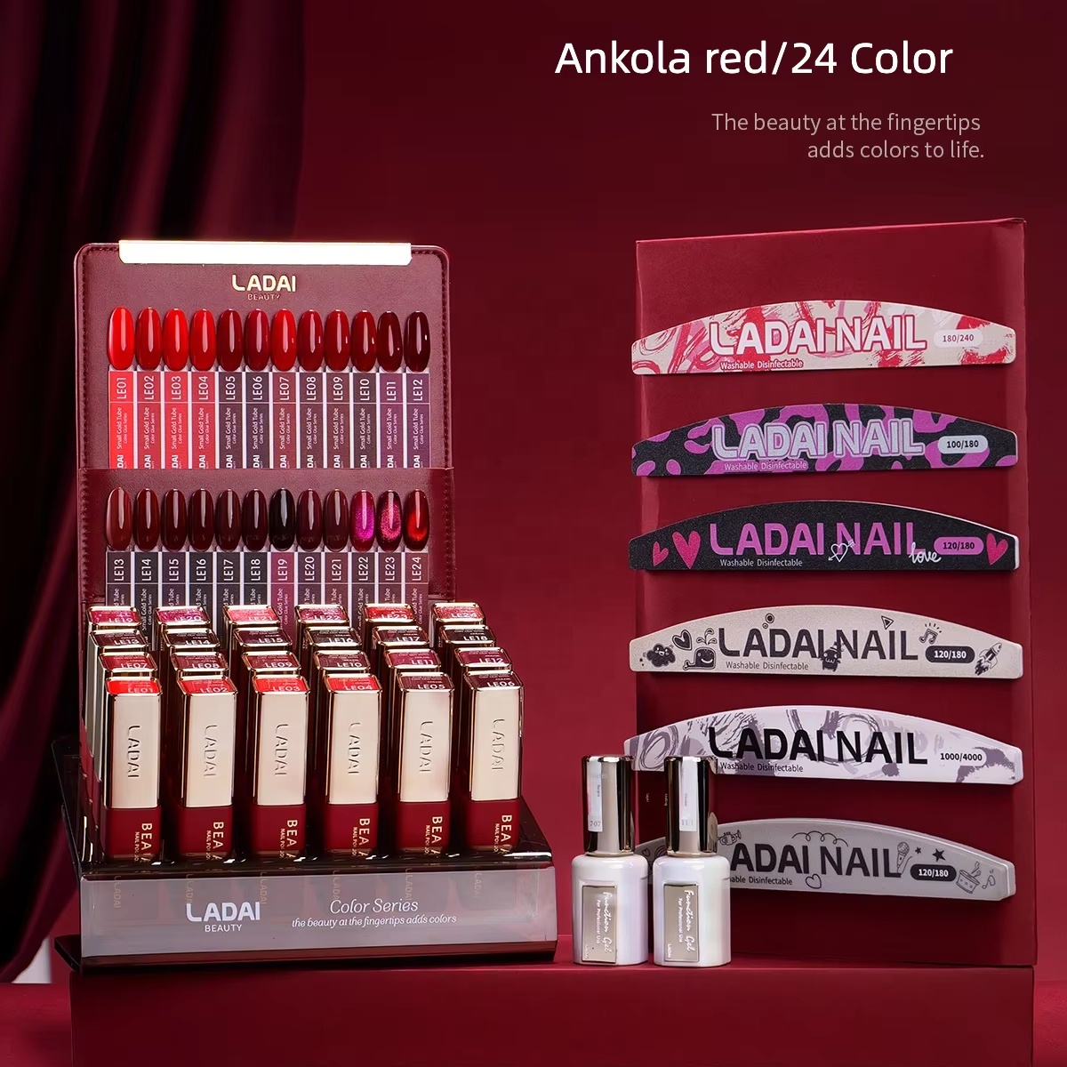 Hot Sale OUBOLI Professional F - огляд і ціна Nail Art Red