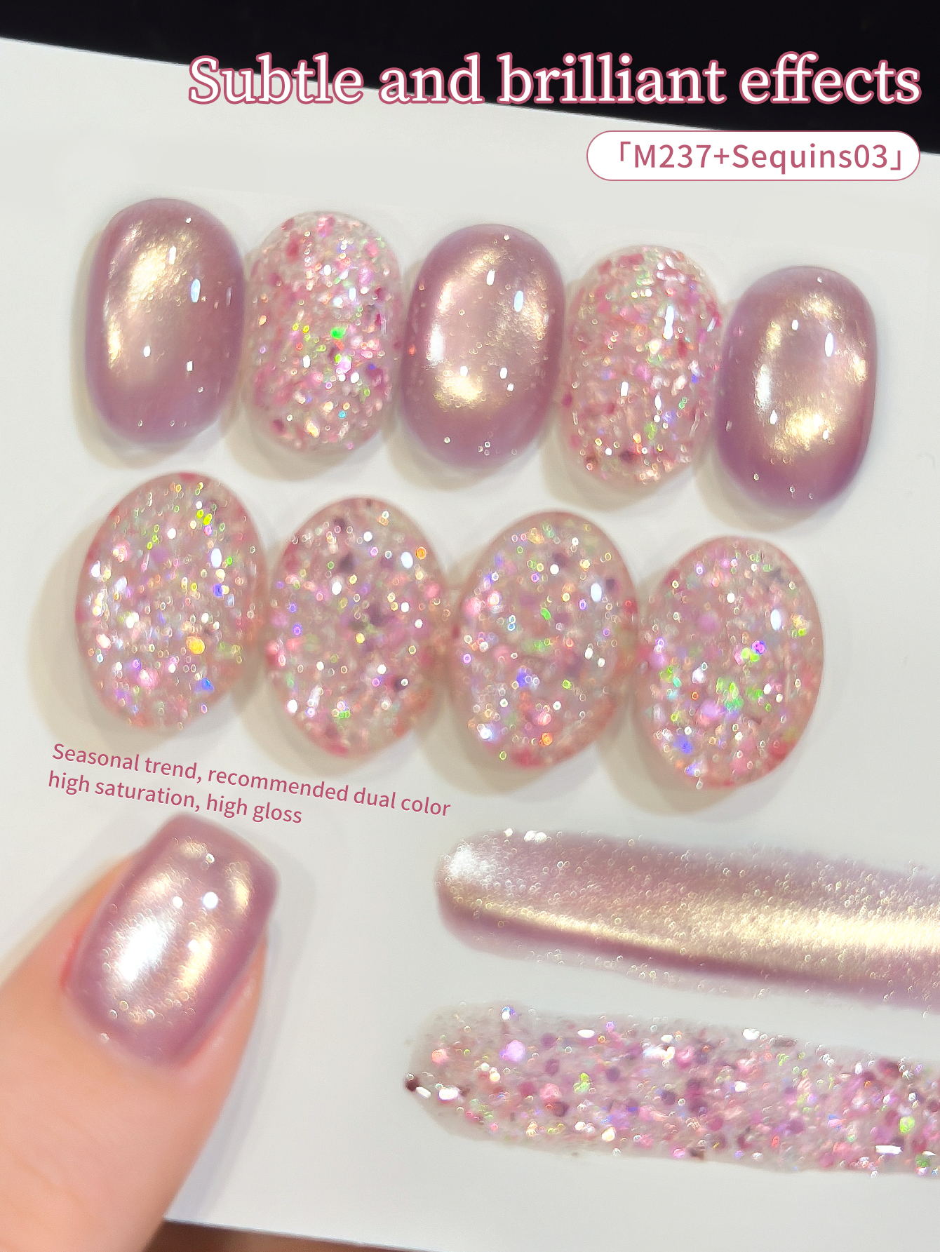 XEIJAYI 2Pcs 15ML Pink Cat Eye - огляд і ціна Nail Art Cat Eye Pink