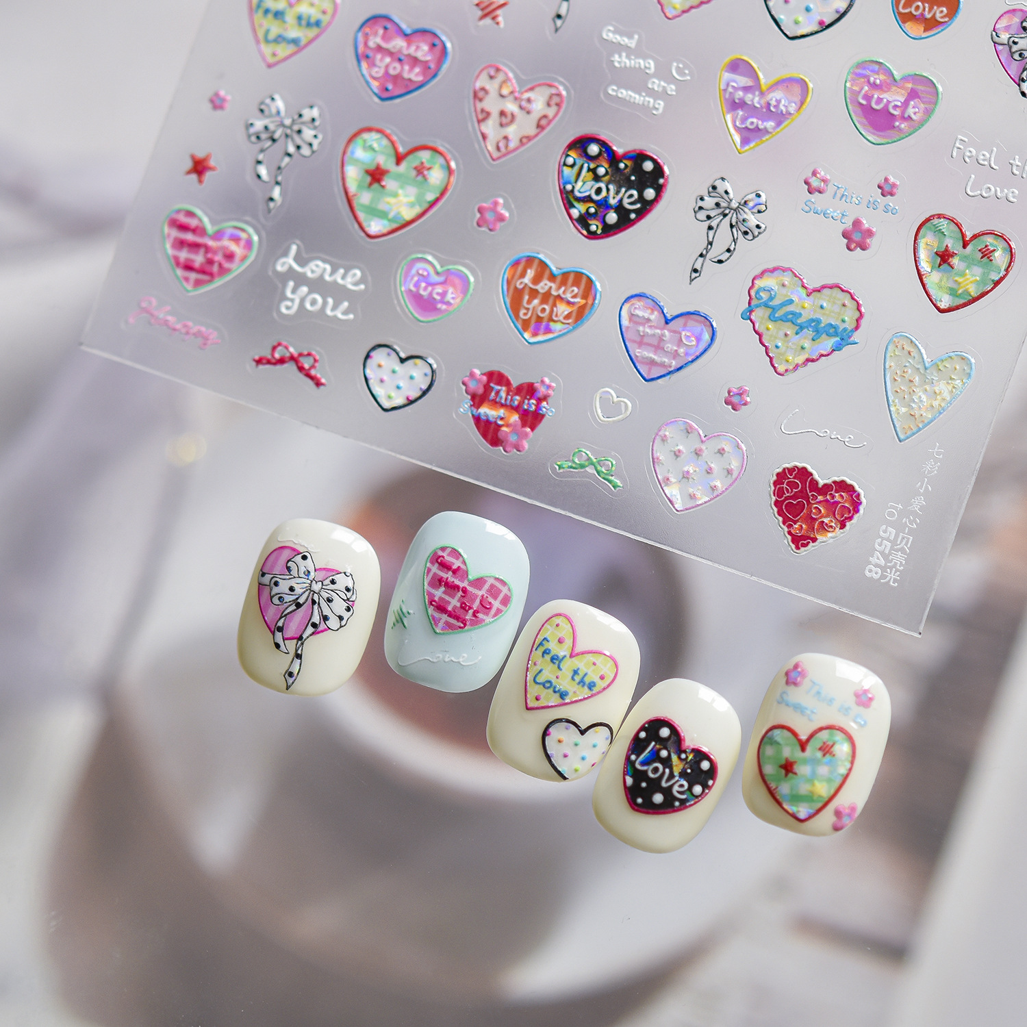 5D Metal Nail Stickers Sweet P - огляд і ціна Nail Art Zelda