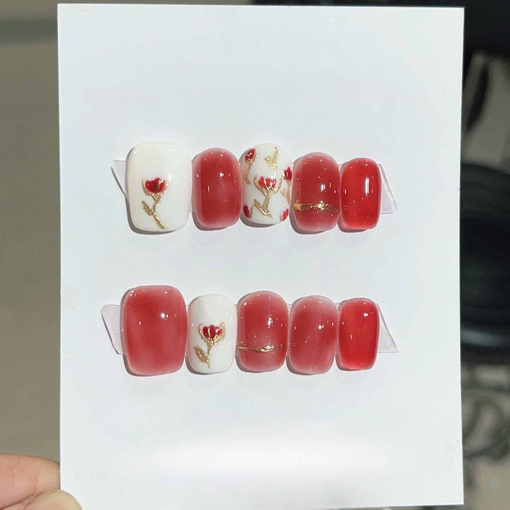 Wholesale Nail Art Crystal Cat - огляд і ціна Nail Art Red