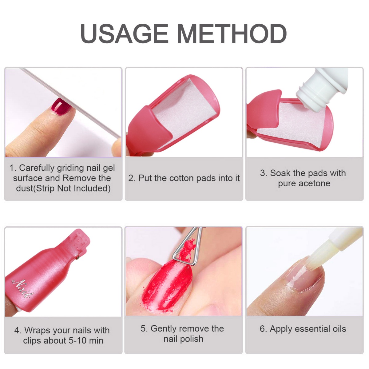 10 pieces Nail Polish Remover  - огляд і ціна Nail Art Remover