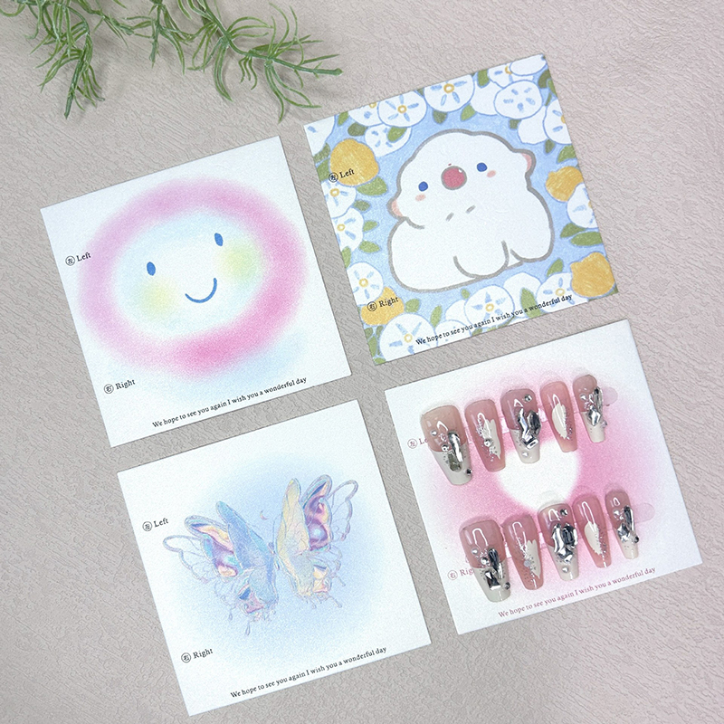 50Pcs 6.5x6.5cm 8x8cm Press On - огляд і ціна Nail Art Rame