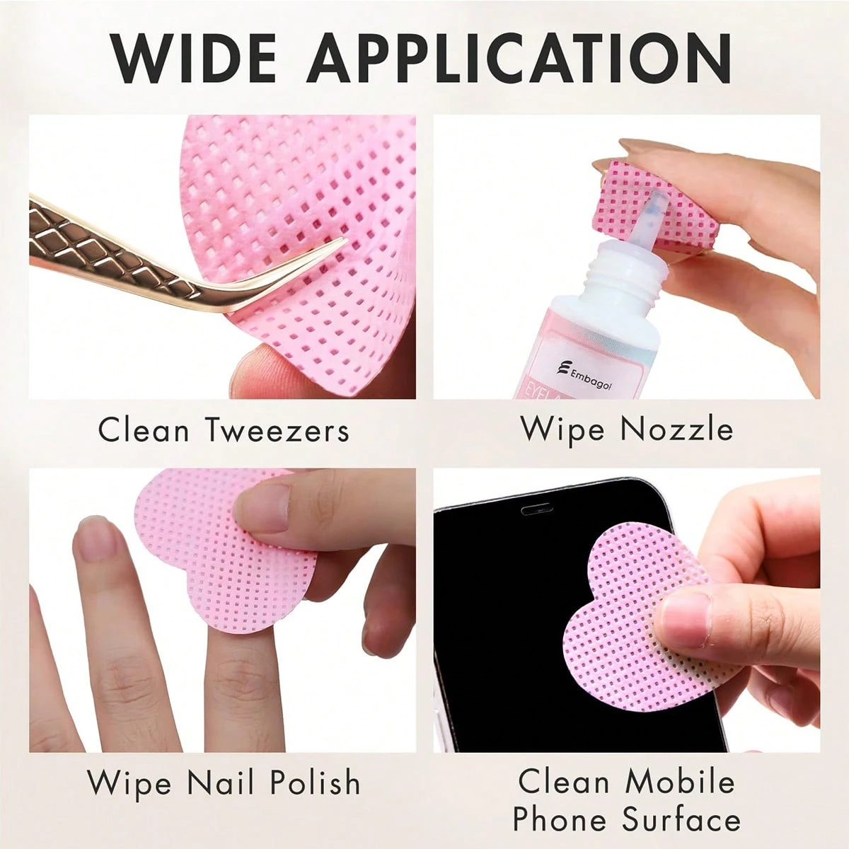 LINMANDA 200 Pieces of Lint-Fr - огляд і ціна Nail Art Remover