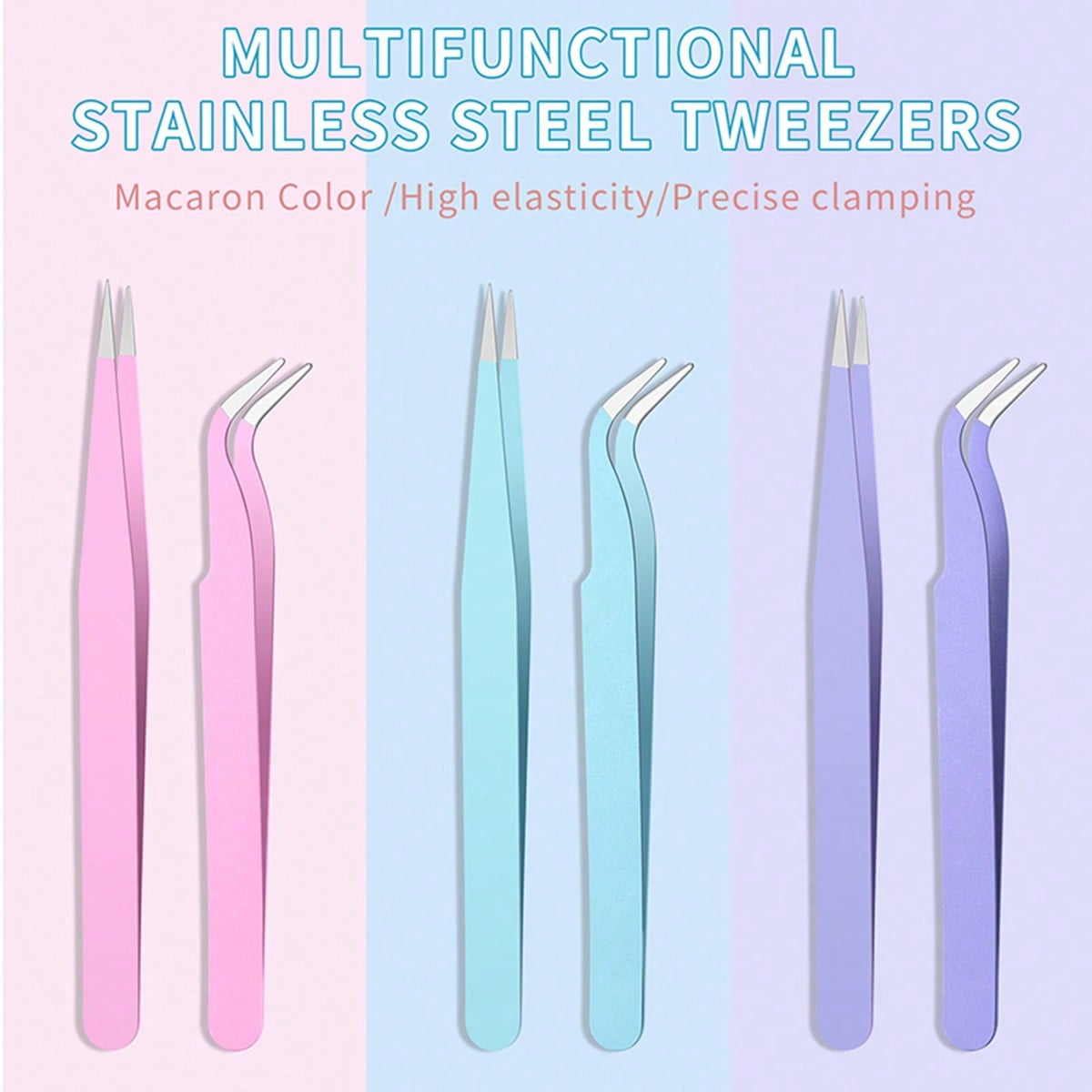 LUSLUKING Nail Art Tweezers Se - огляд і ціна Nail Art Press On