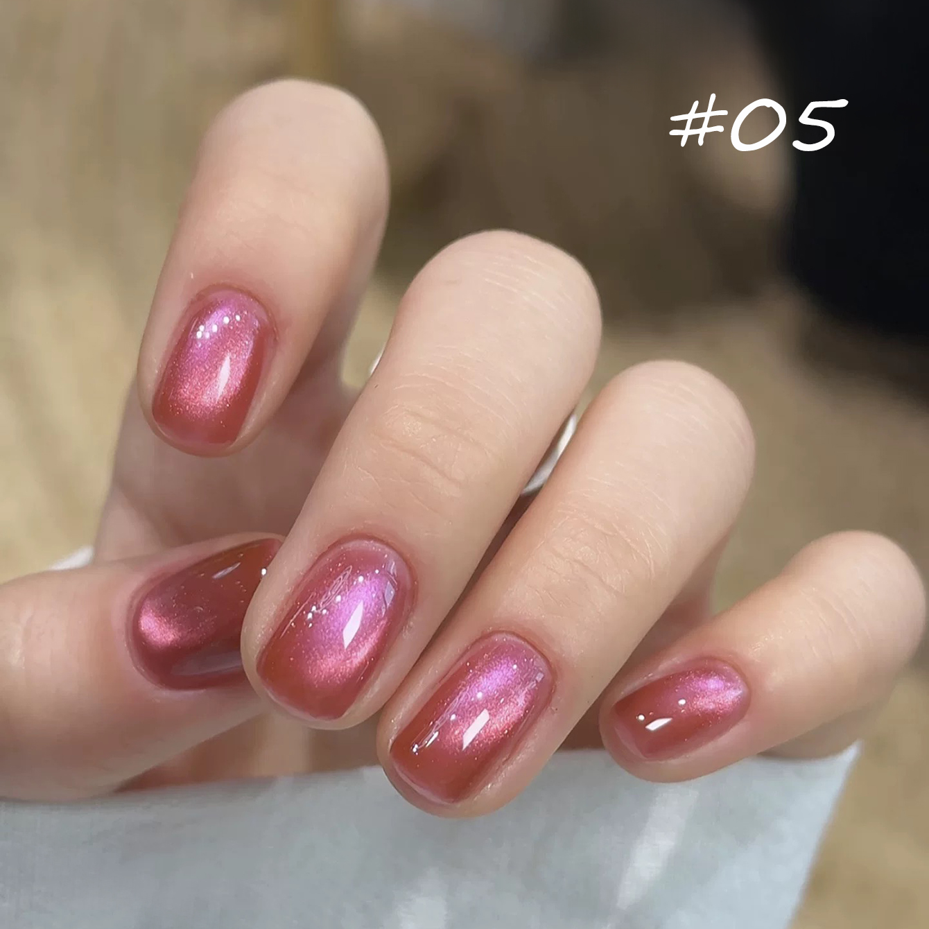 1-10pcs PSK New Pink Gold Soft - огляд і ціна Nail Art Cat Eye Pink