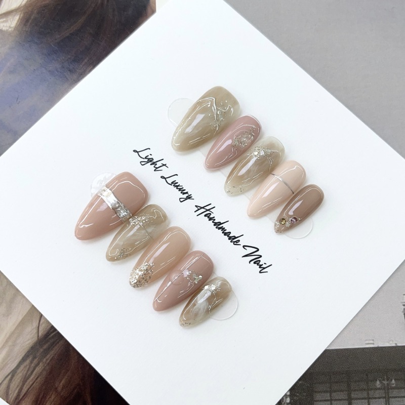 Handmade Simple Fake Press on  - огляд і ціна Nail Art Press On