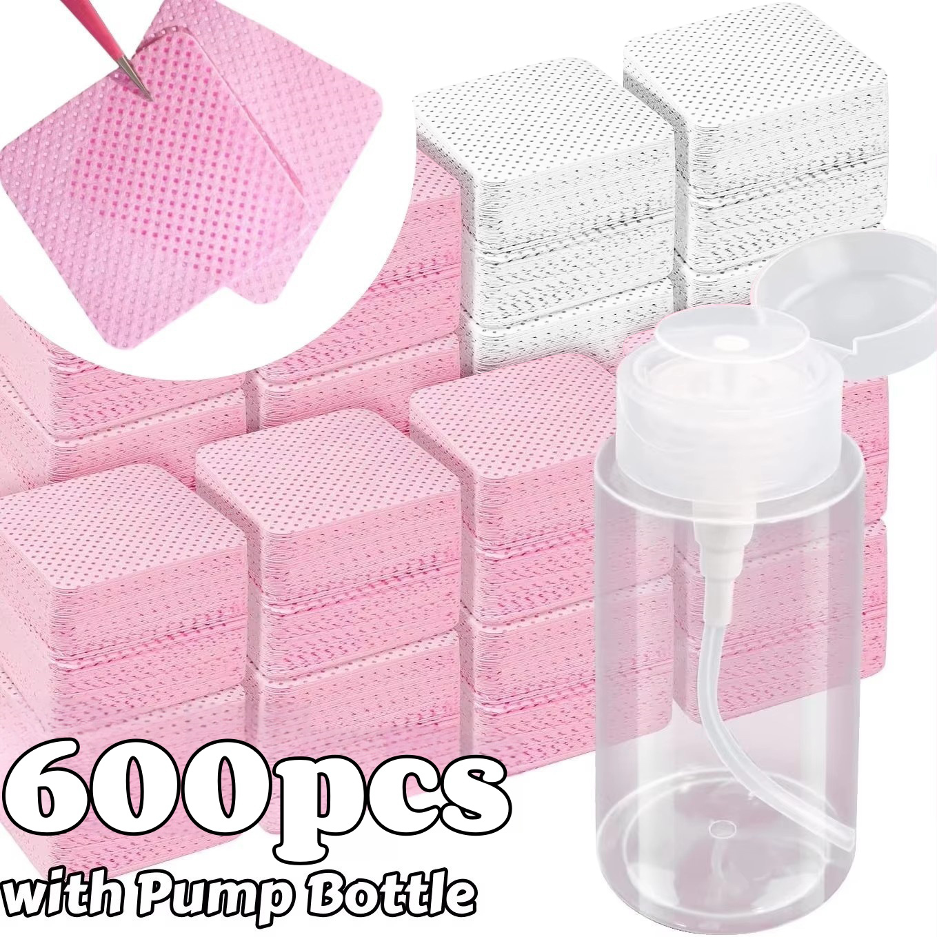 20/600pcs Lint-Free Nail Wipes - огляд і ціна Nail Art Remover