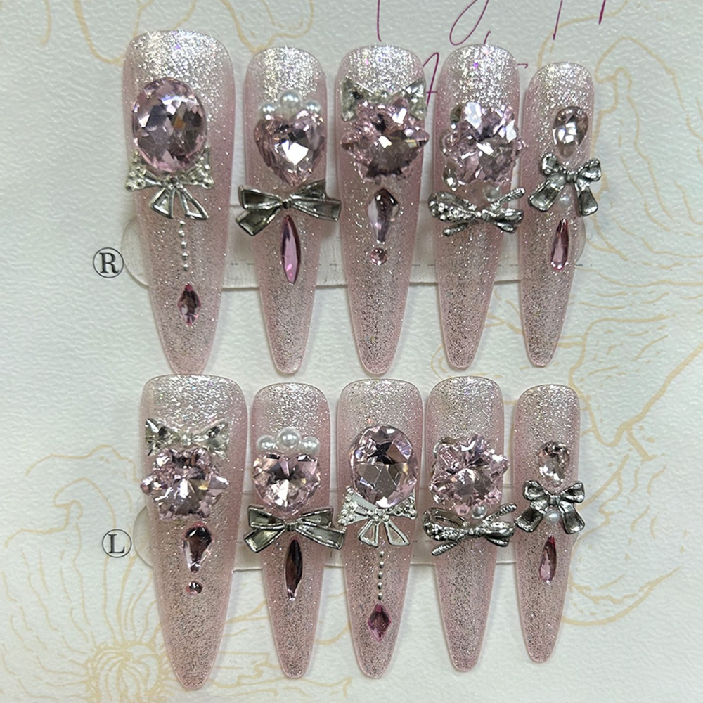 Luxury Pink Cat Eye Glitter St - огляд і ціна Nail Art Cat Eye Pink