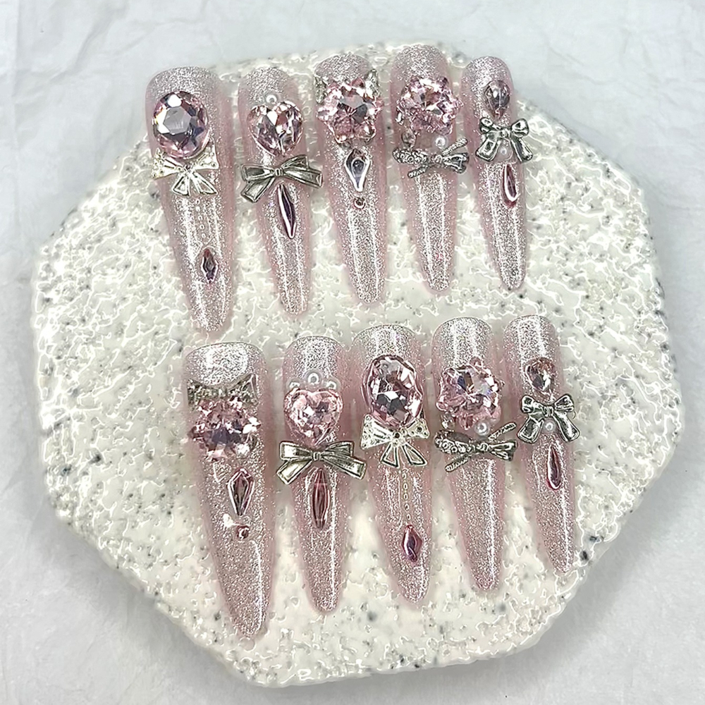 Luxury Pink Cat Eye Glitter St - огляд і ціна Nail Art Cat Eye Pink