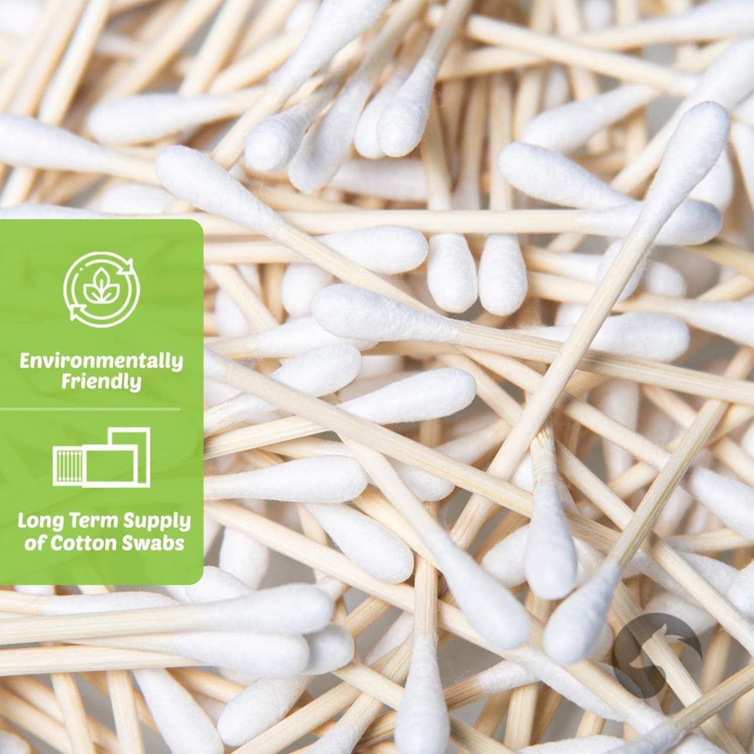Bamboo Cotton Swabs 500 Count  - огляд і ціна Nail Art Xxl