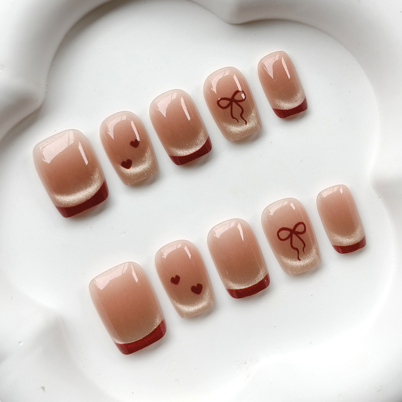 10Pcs French Style Cute Sweeth - огляд і ціна Nail Art French Nails