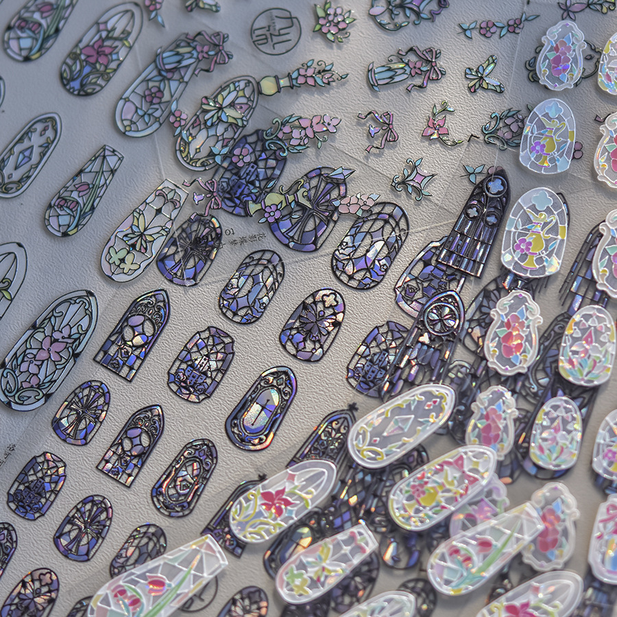 1piece 5D Glass Fragment Nail  - огляд і ціна Nail Art Zelda