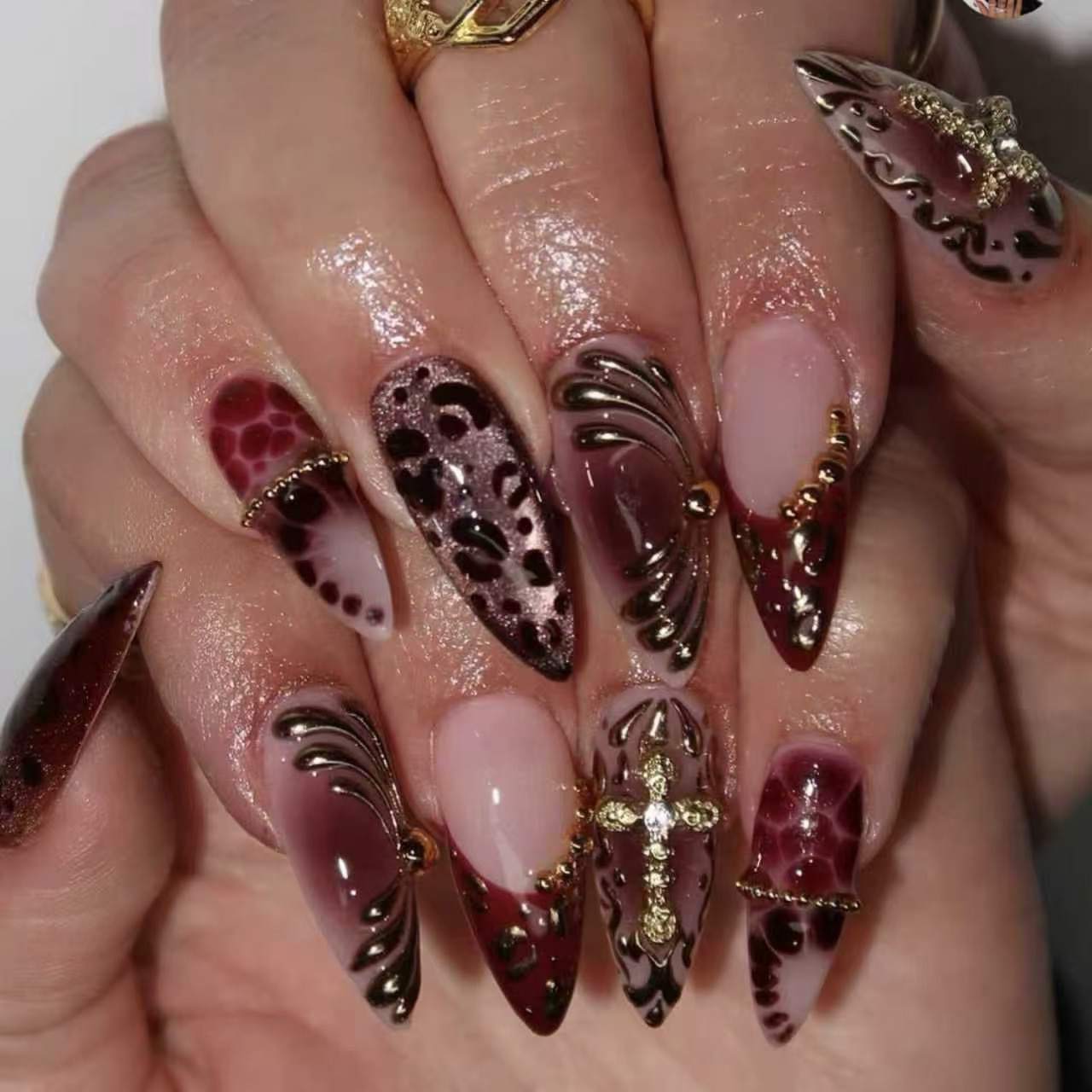 Medium fake nails for women gr - огляд і ціна Nail Art Press On