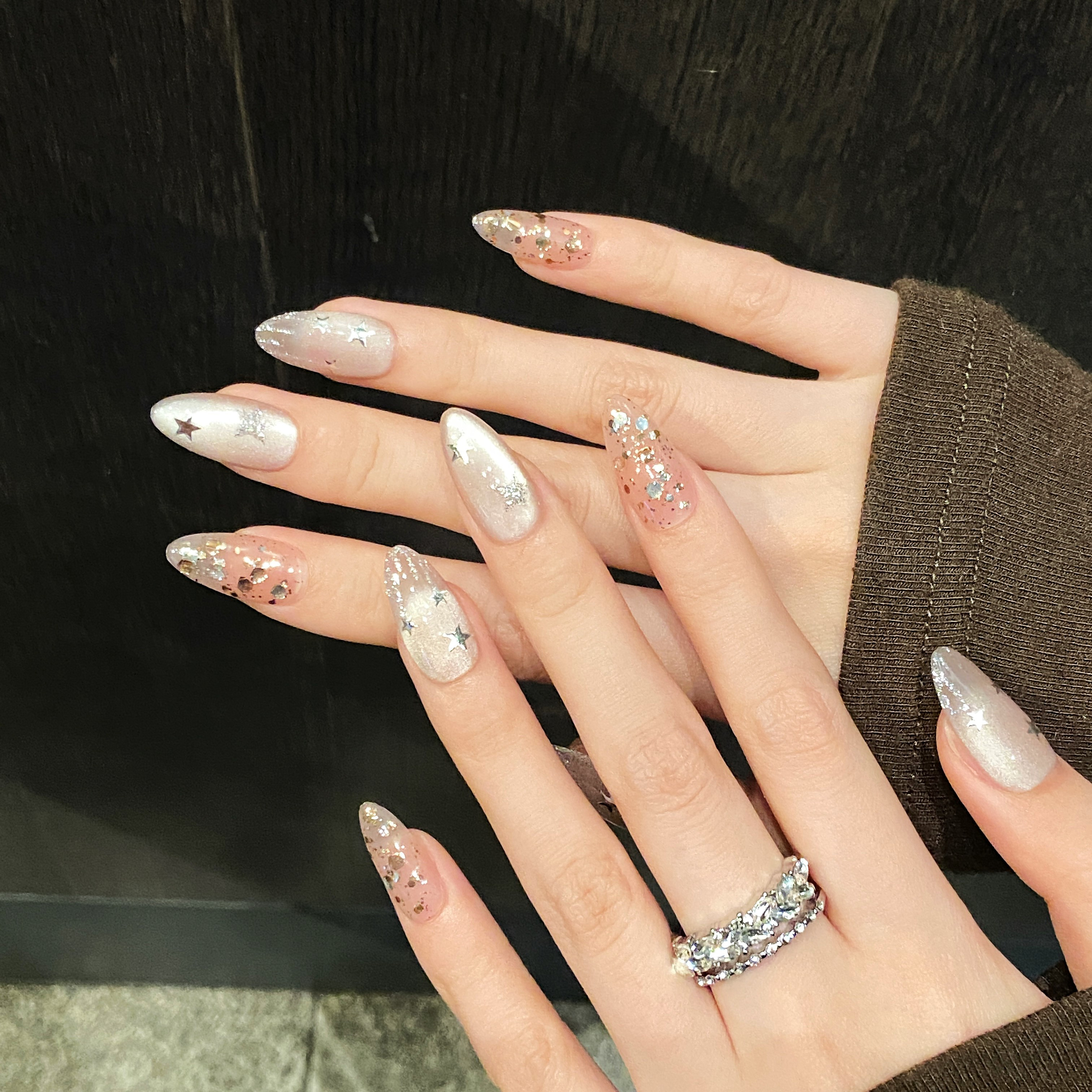 10pcs Pure Hand Pressed Medium - огляд і ціна Nail Art Maroon